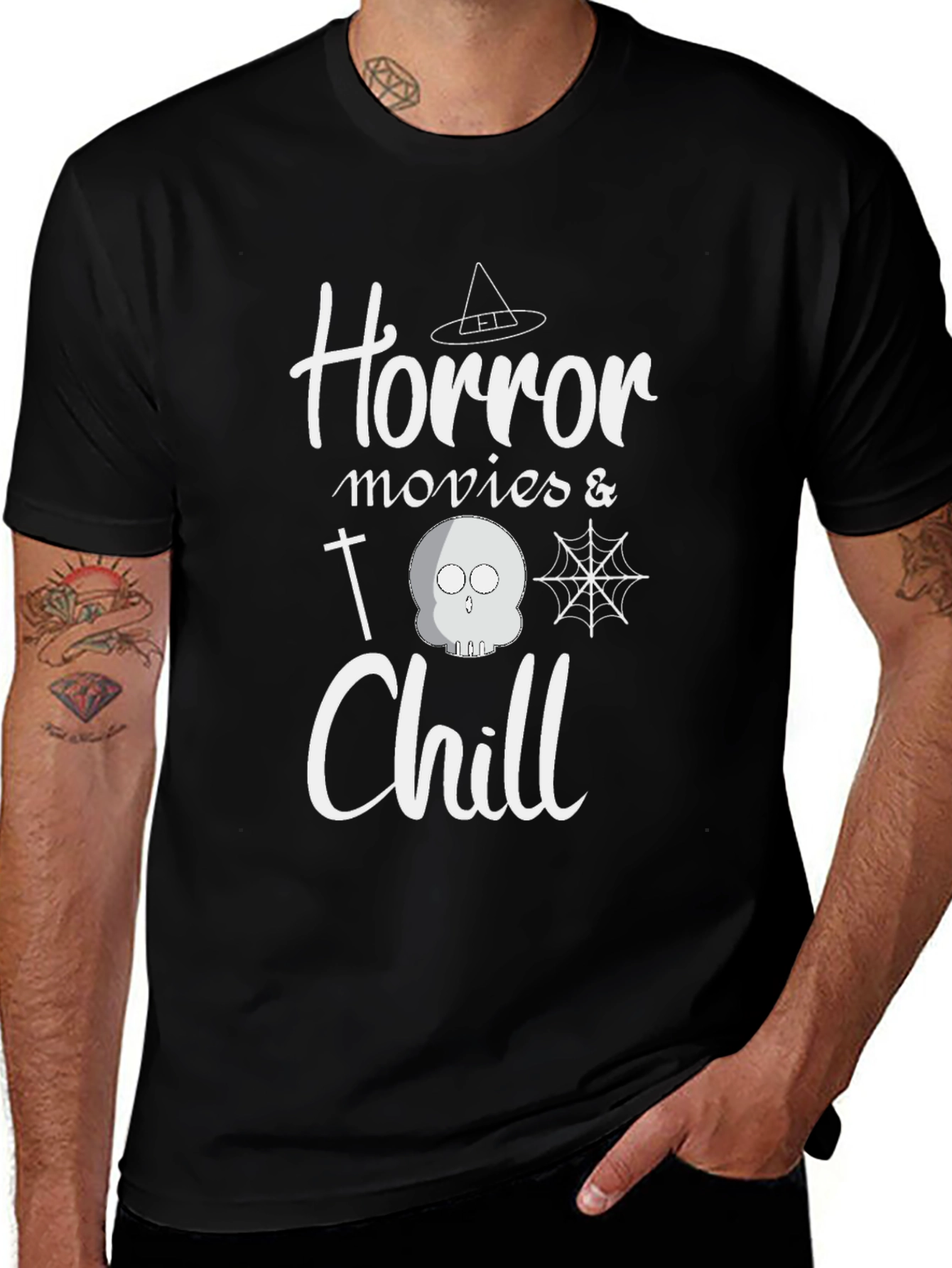Horror Movies & Chill Graphic T-Shirt