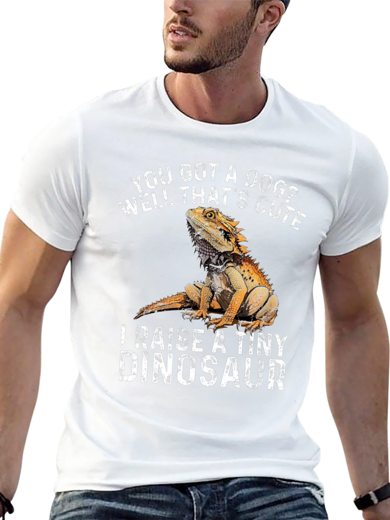 Bearded Dragon Tiny Dinosaur Graphic T-Shirt