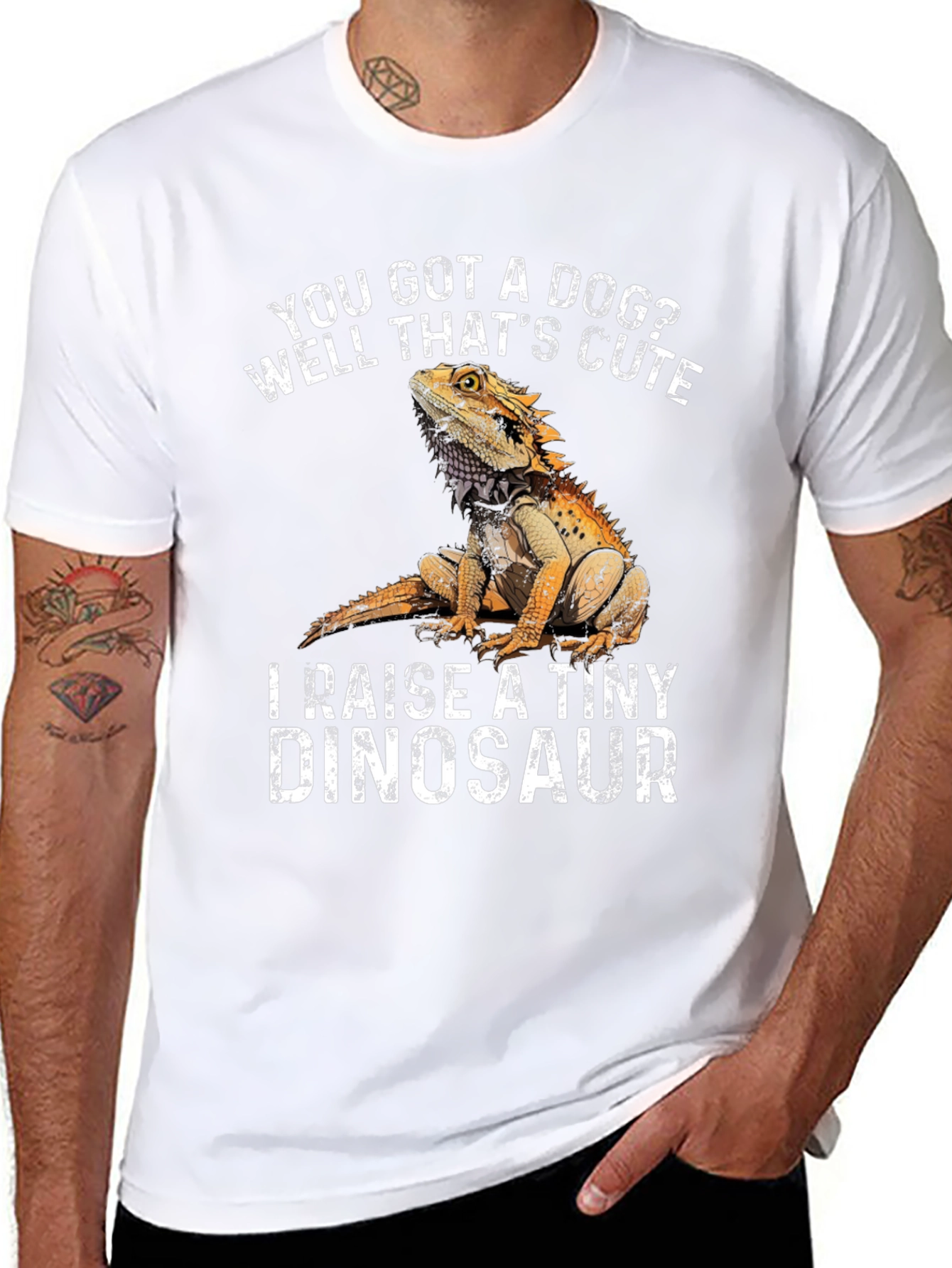 Bearded Dragon Tiny Dinosaur Graphic T-Shirt