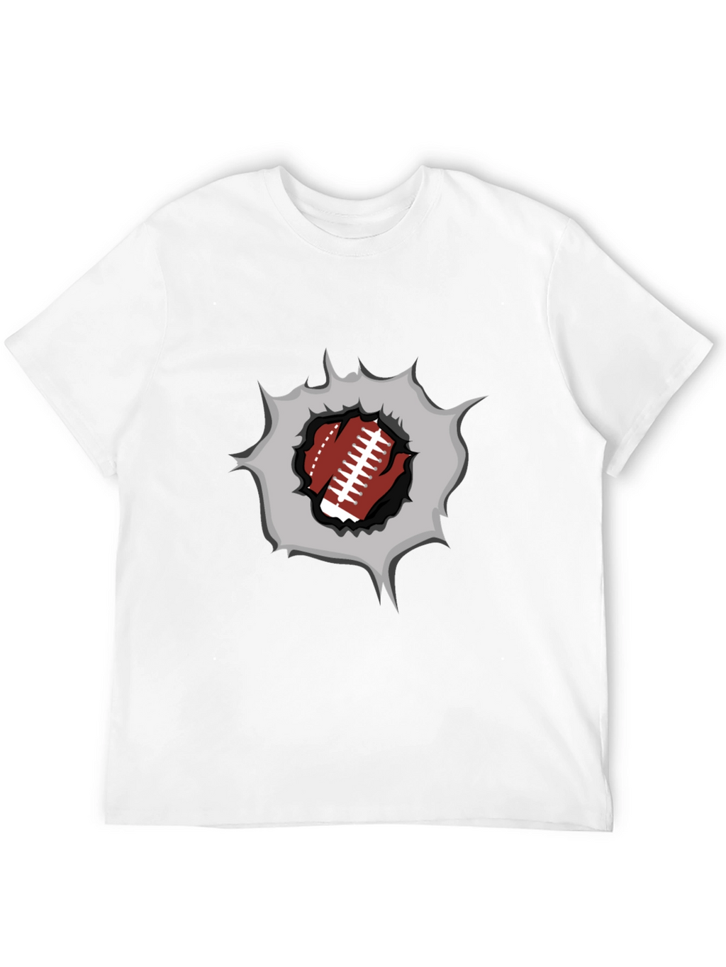 Football Burst Graphic Tee - Touchdown Style