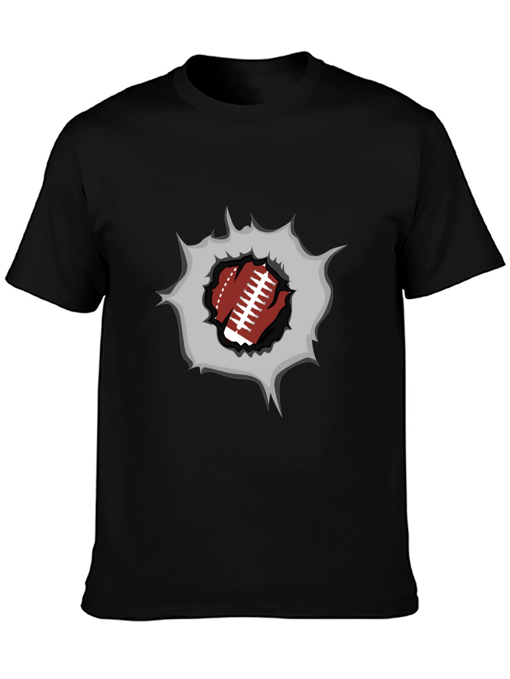Football Burst Graphic Tee - Touchdown Style