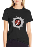 Football Burst Graphic Tee - Touchdown Style