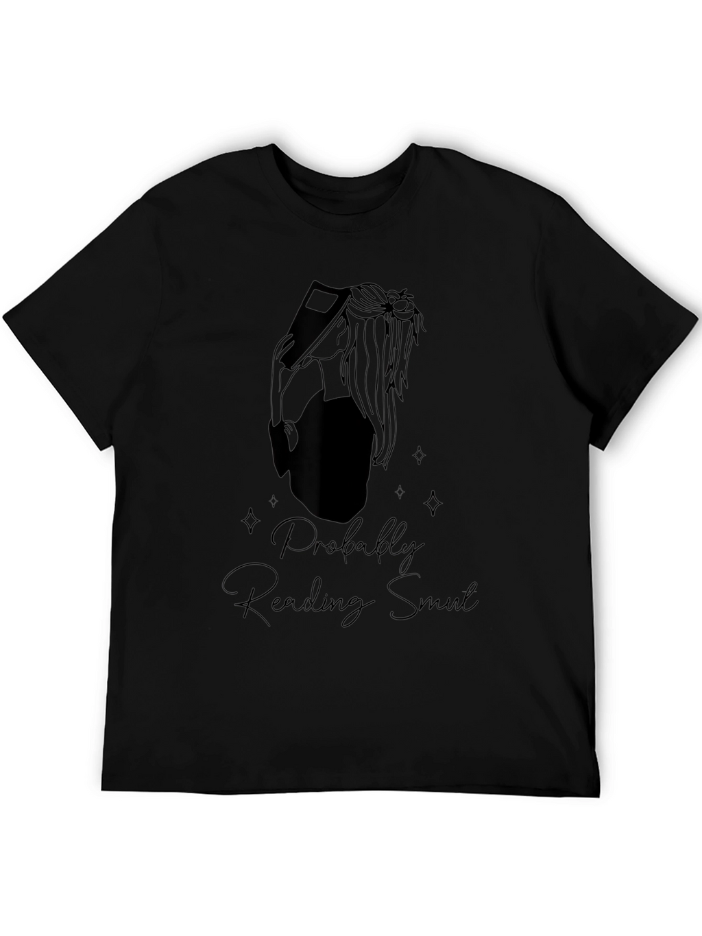 Reading Smut T-Shirt - Black Crew Neck