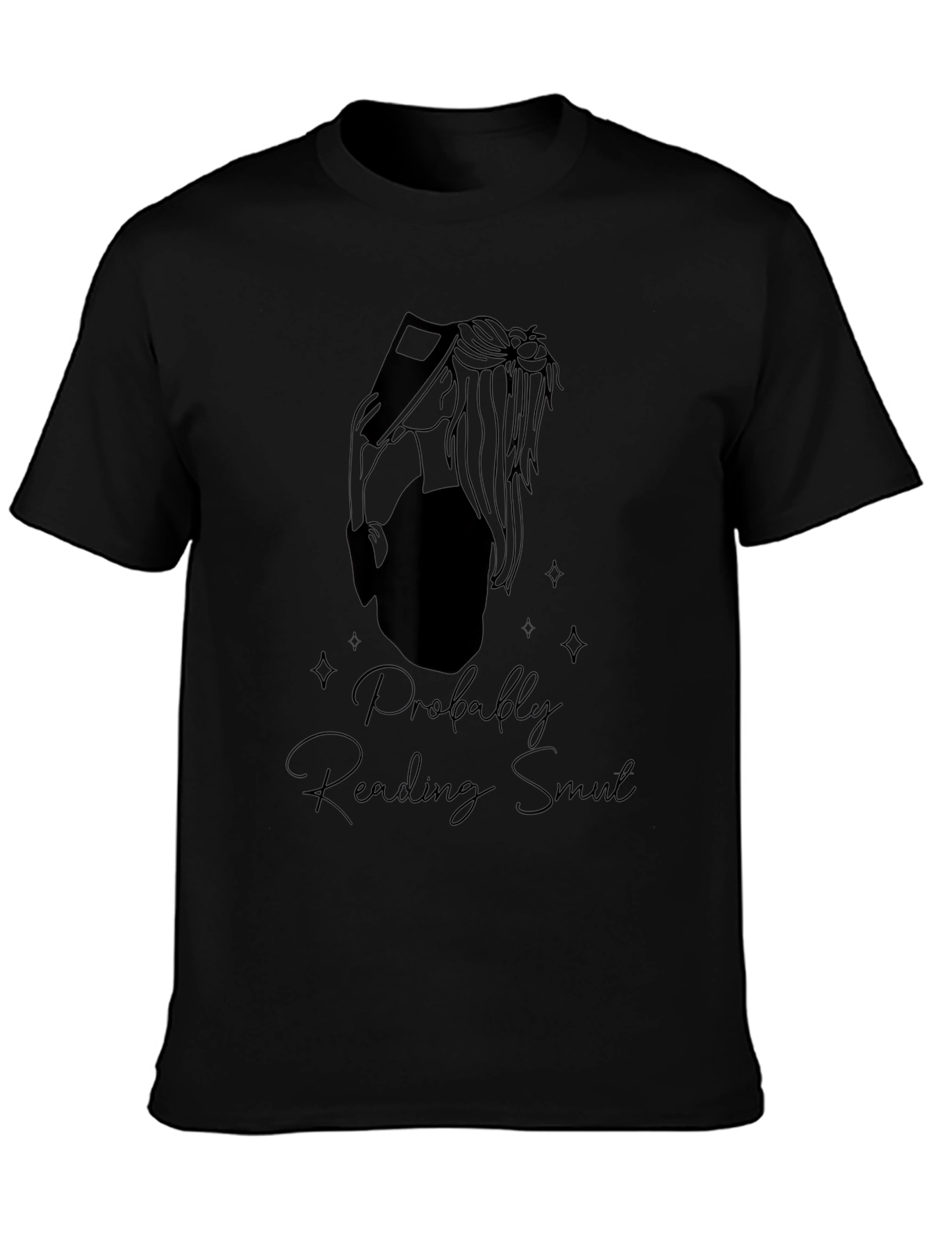 Reading Smut T-Shirt - Black Crew Neck