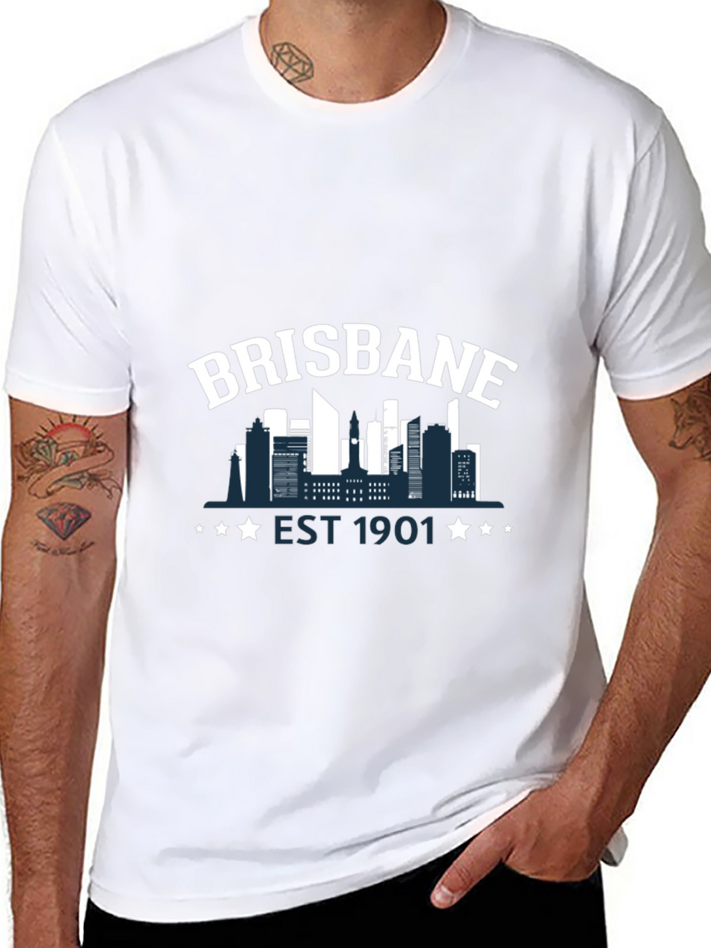 Brisbane Skyline Graphic T-Shirt - Est. 1901