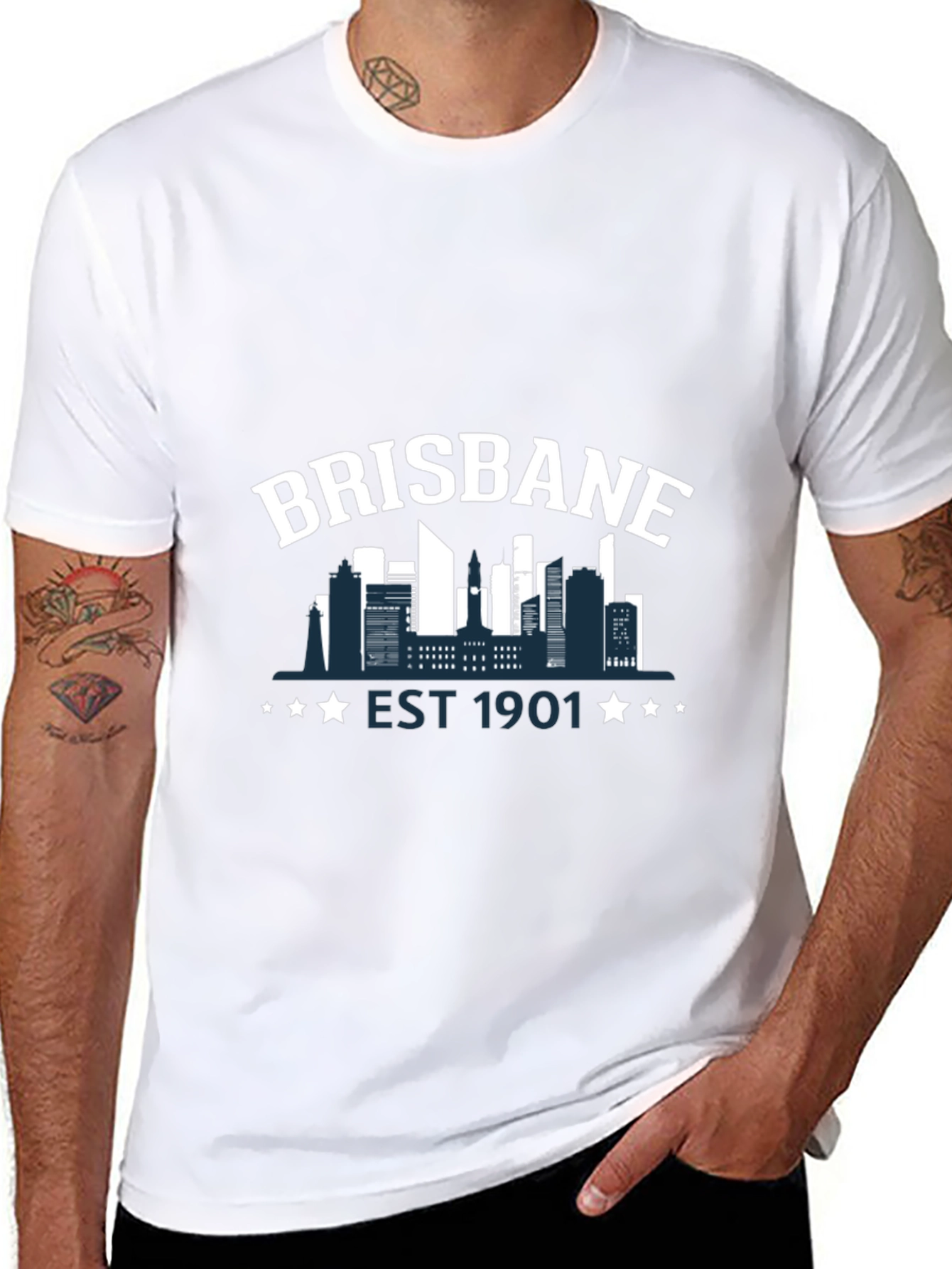 Brisbane Skyline Graphic T-Shirt - Est. 1901