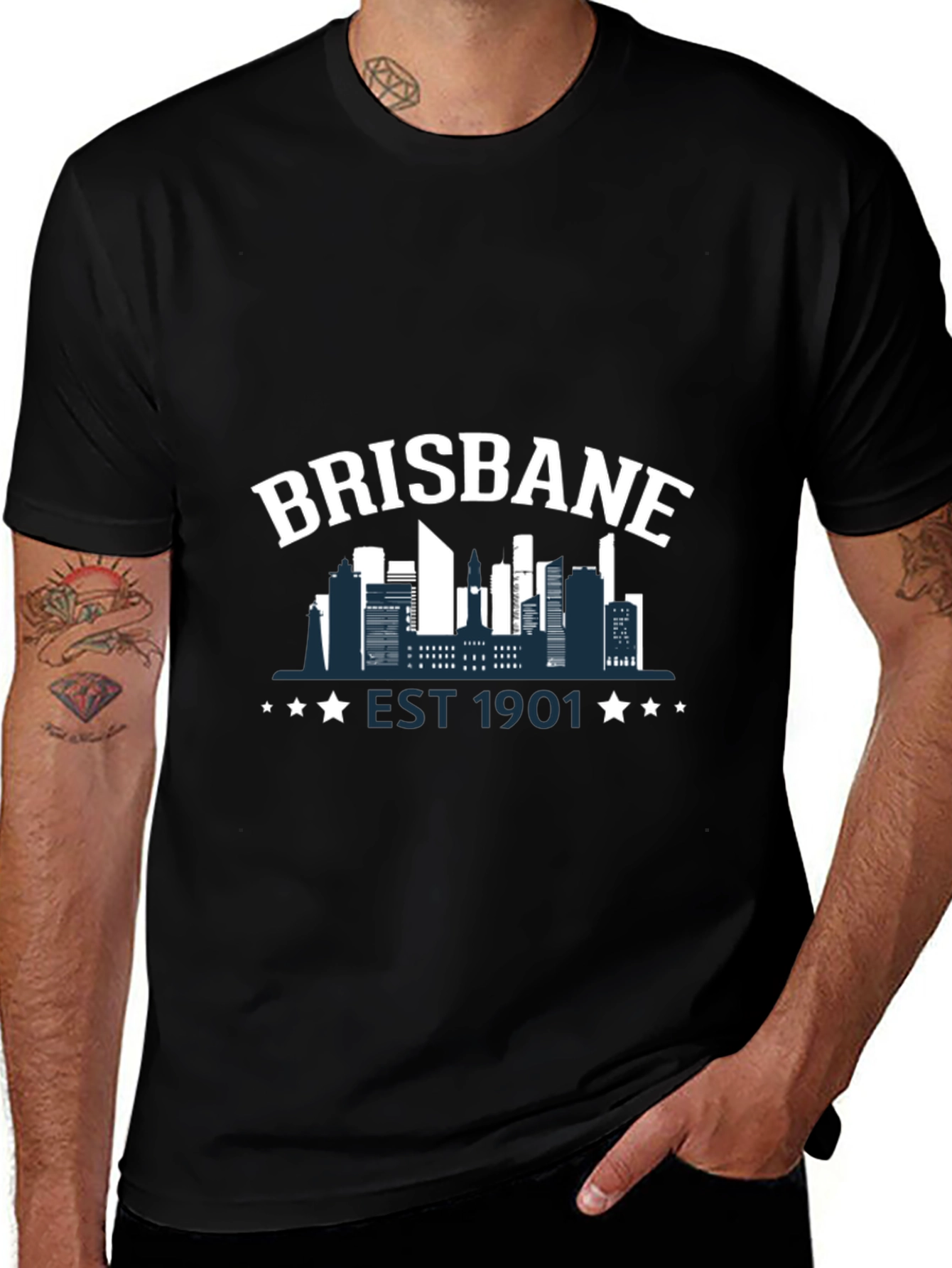 Brisbane Skyline Graphic T-Shirt - Est. 1901