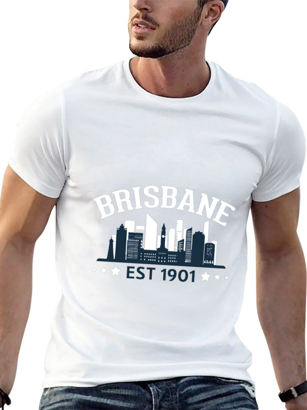 Brisbane Skyline Graphic T-Shirt - Est. 1901
