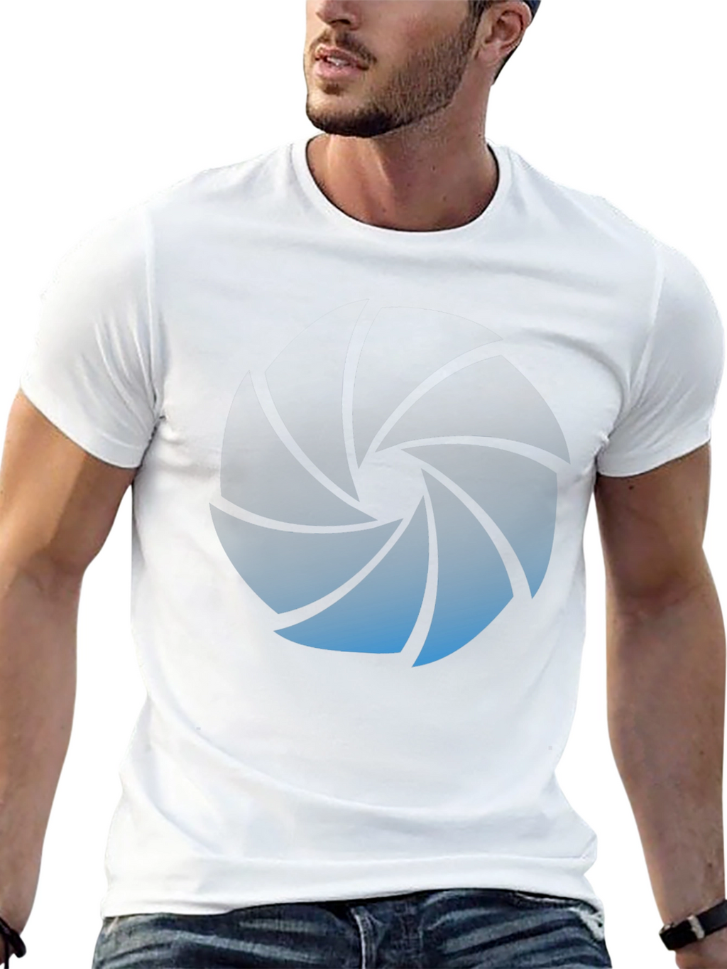 Aperture Inspired Graphic Black T-Shirt