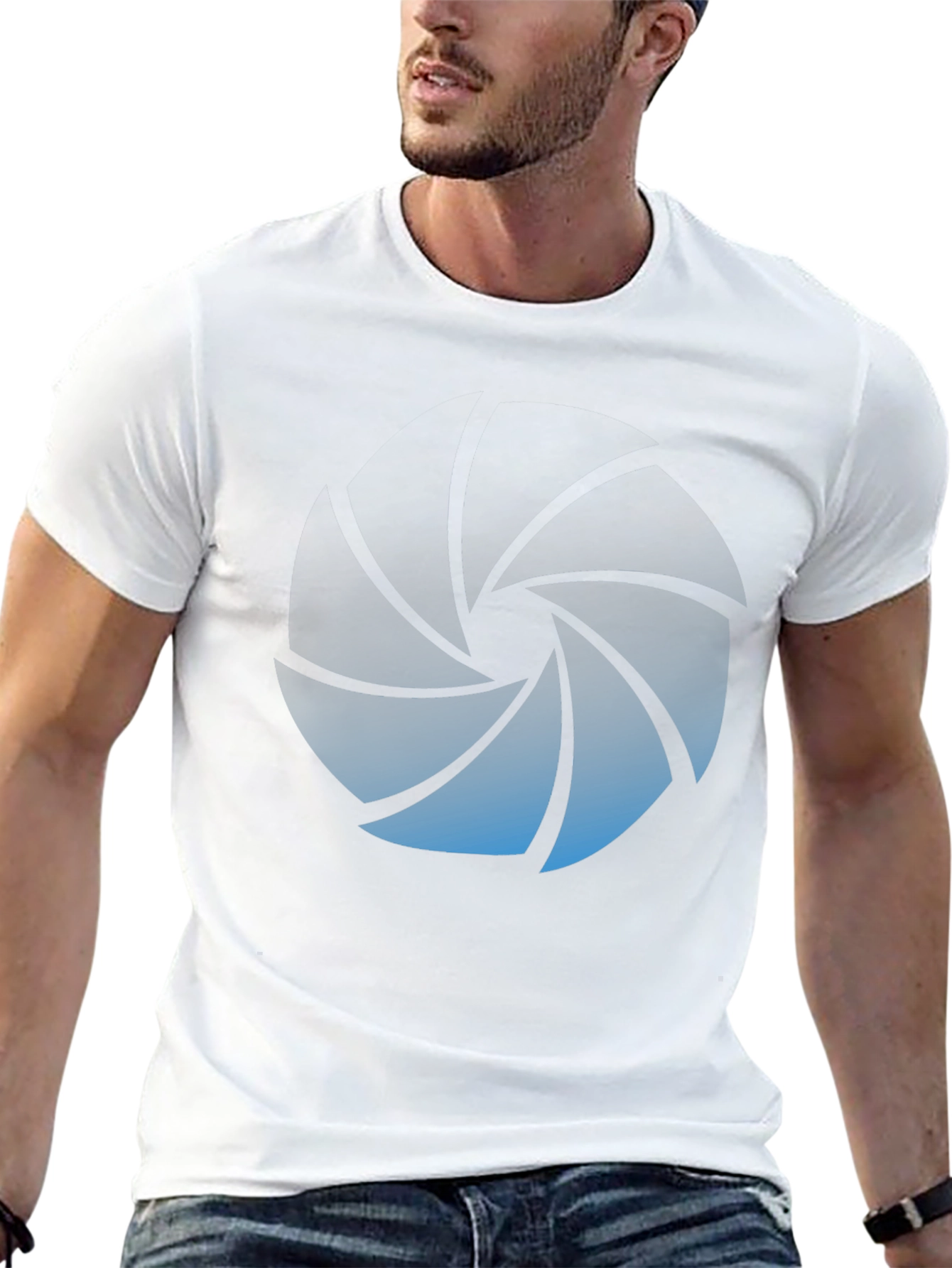 Aperture Inspired Graphic Black T-Shirt