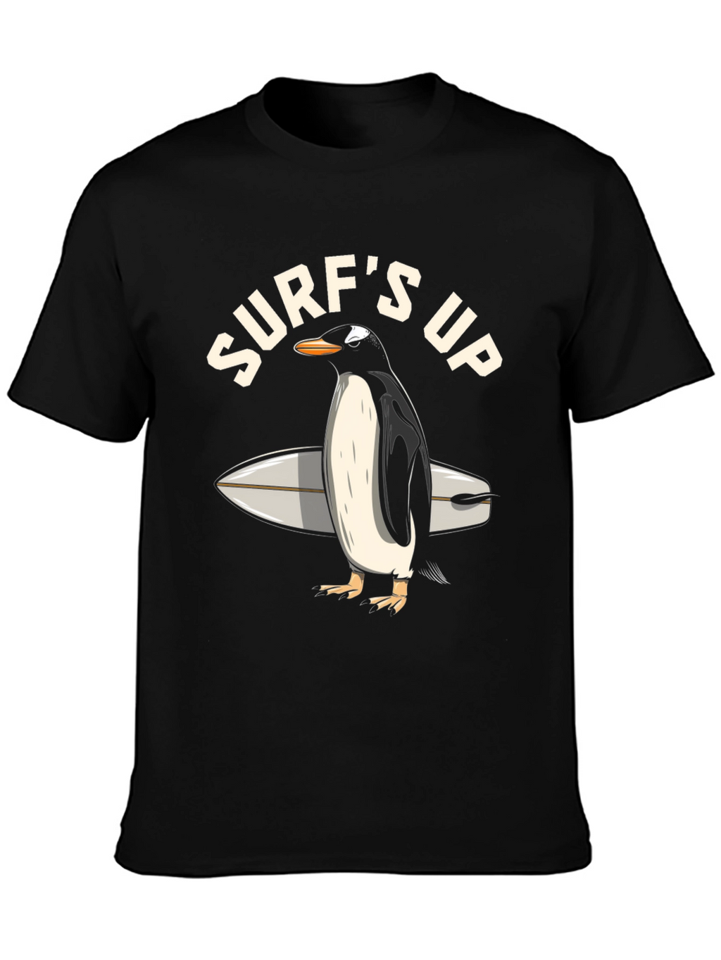 Surfs Up Penguin Graphic T-Shirt