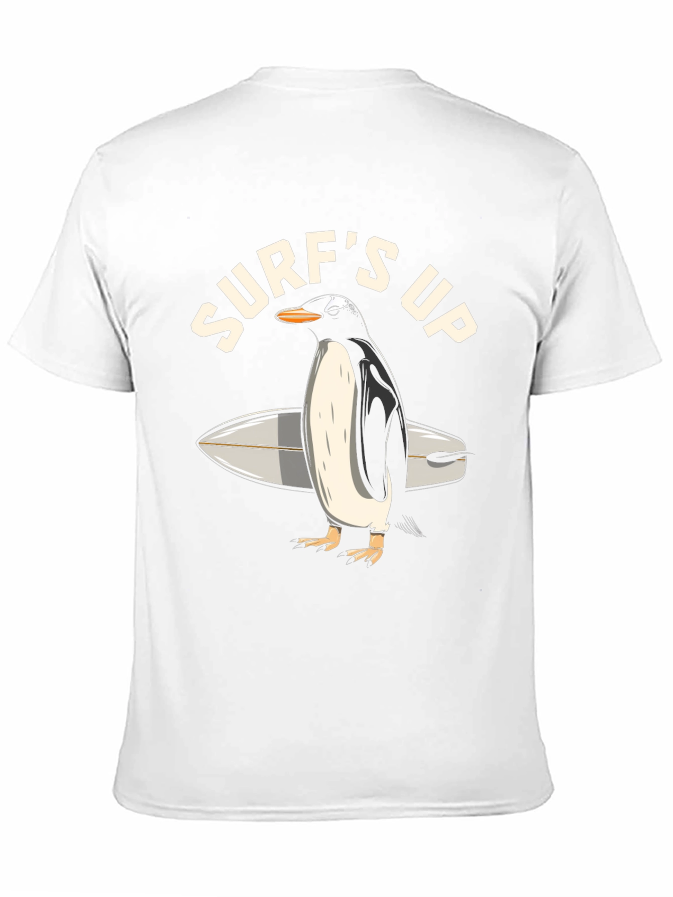 Surfs Up Penguin Graphic T-Shirt