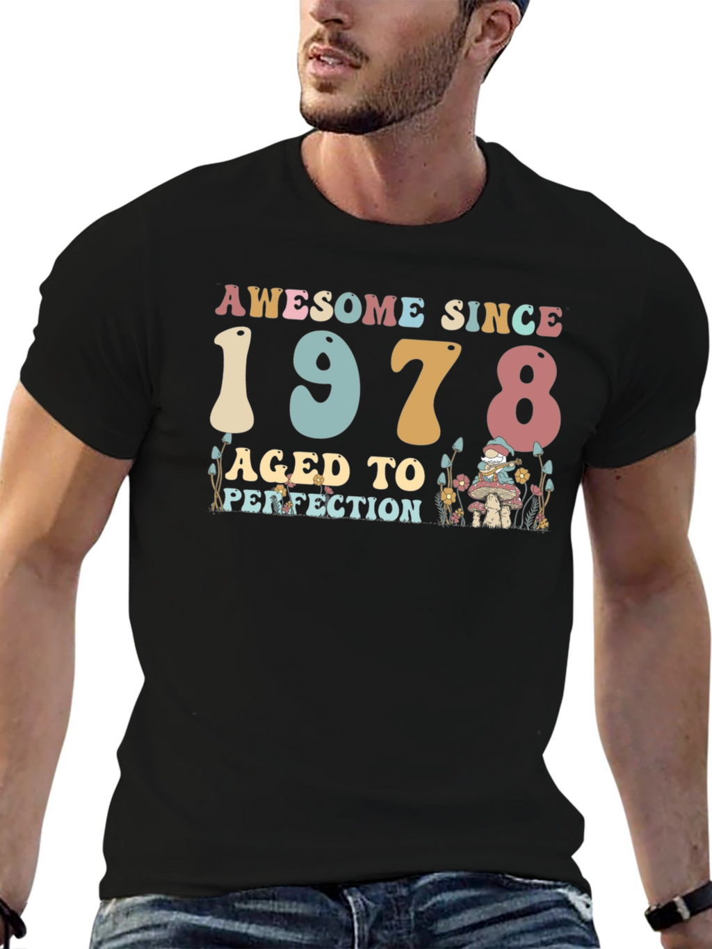 Awesome Since 1978 Black T-Shirt