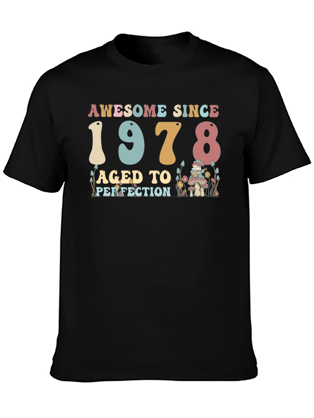 Awesome Since 1978 Black T-Shirt