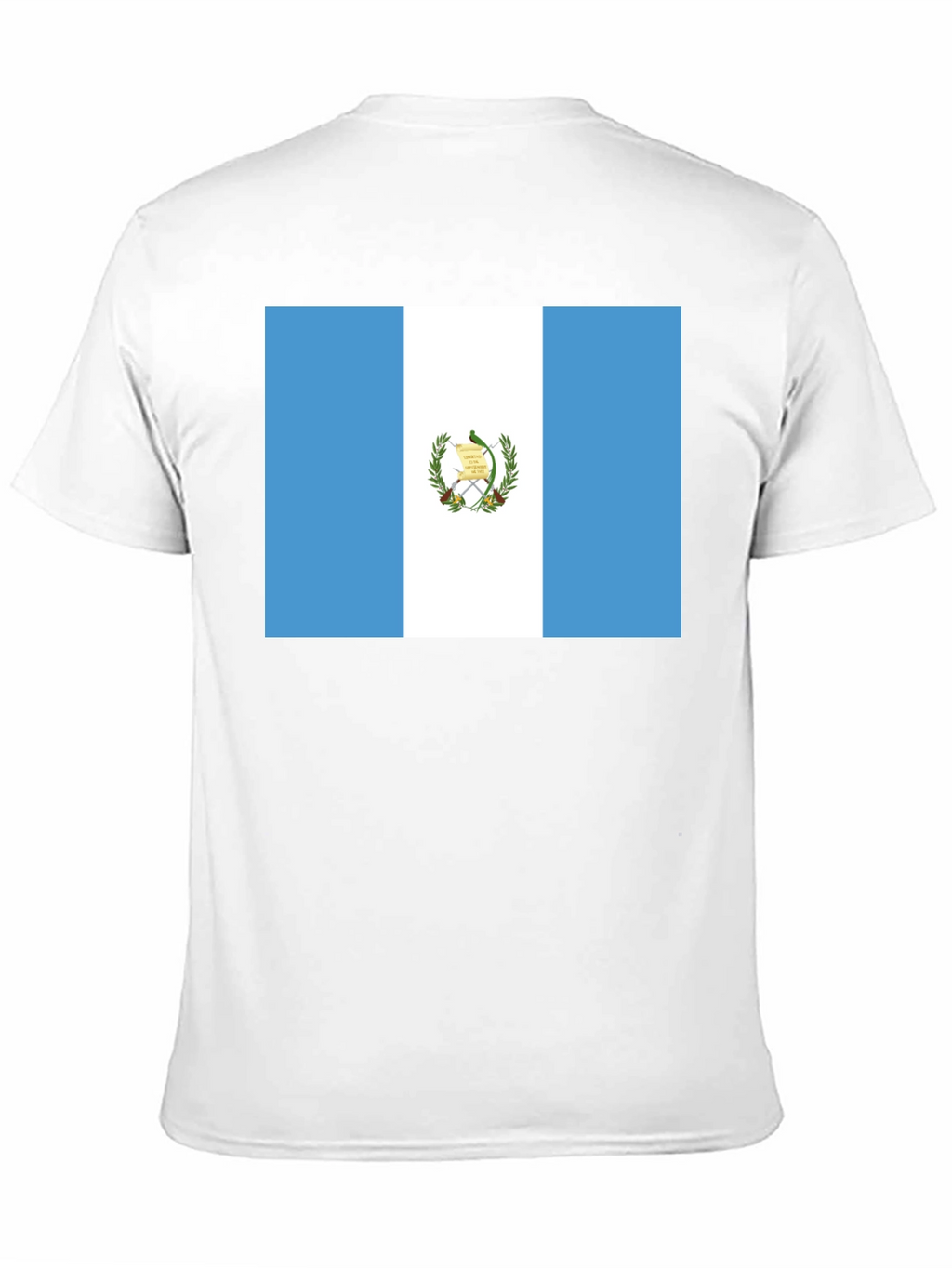 Guatemala Flag T-Shirt - Black Cotton Tee