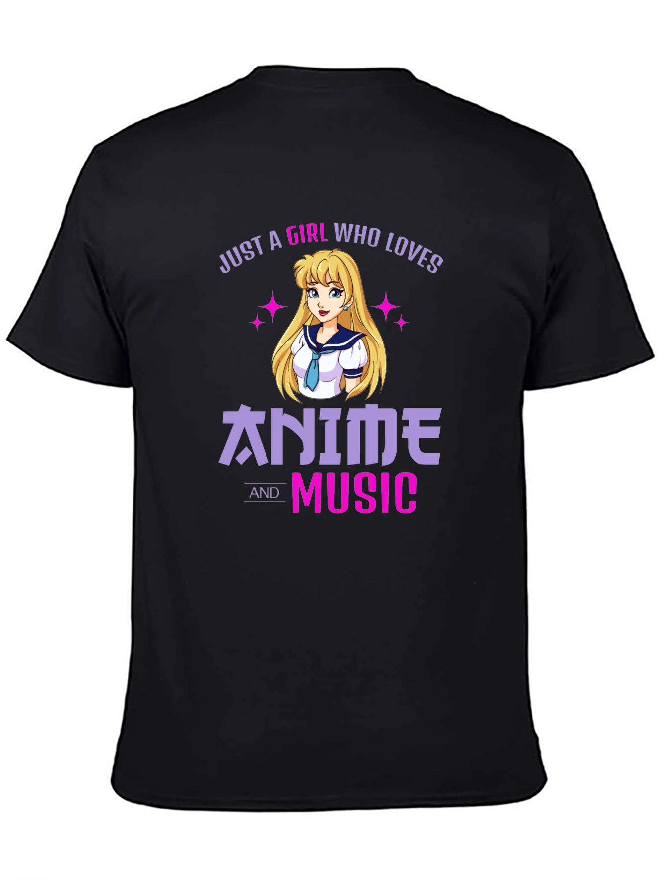 Anime and Music Lover Graphic T-Shirt