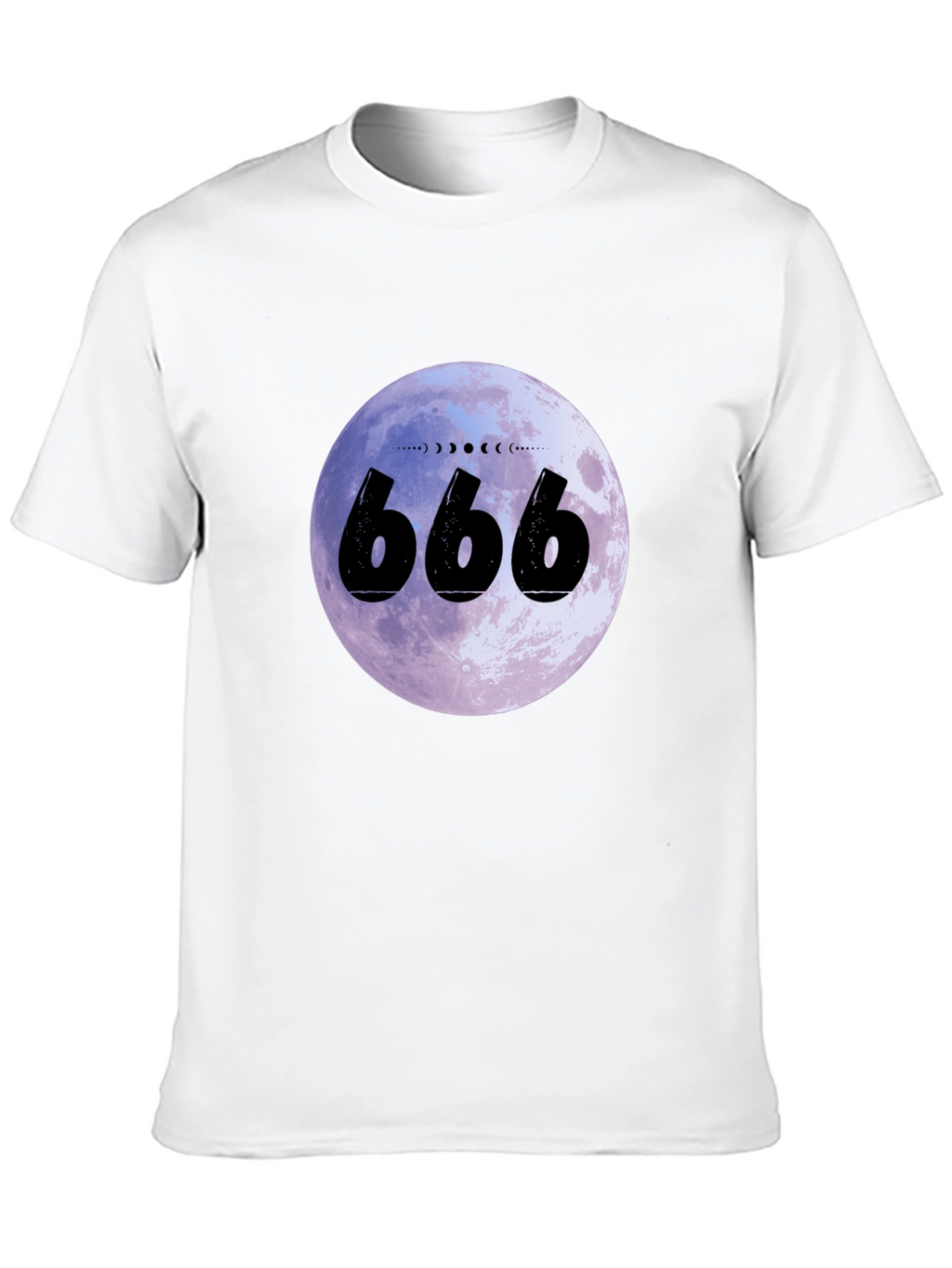 666 Moon Phase Black T-Shirt