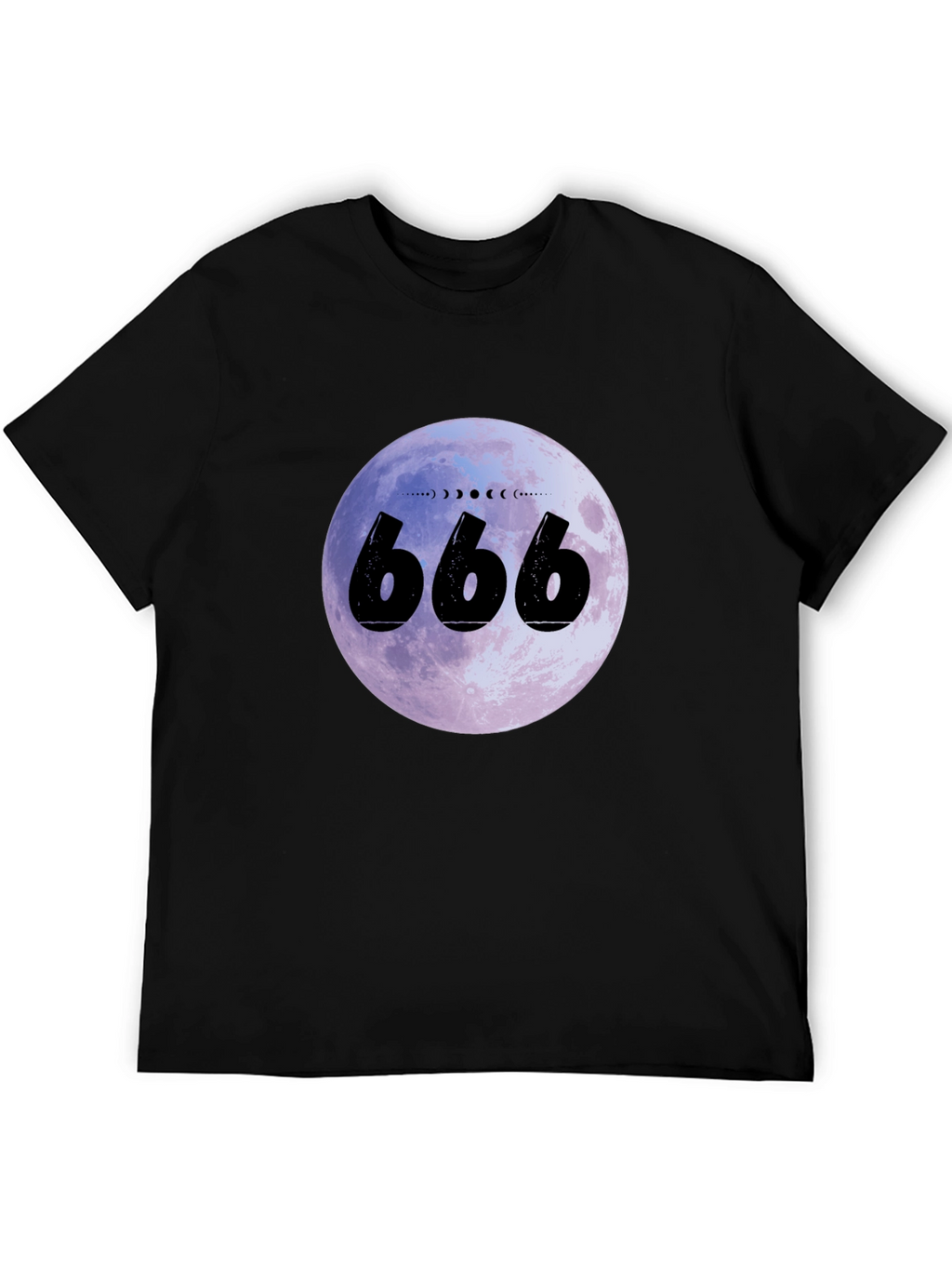 666 Moon Phase Black T-Shirt