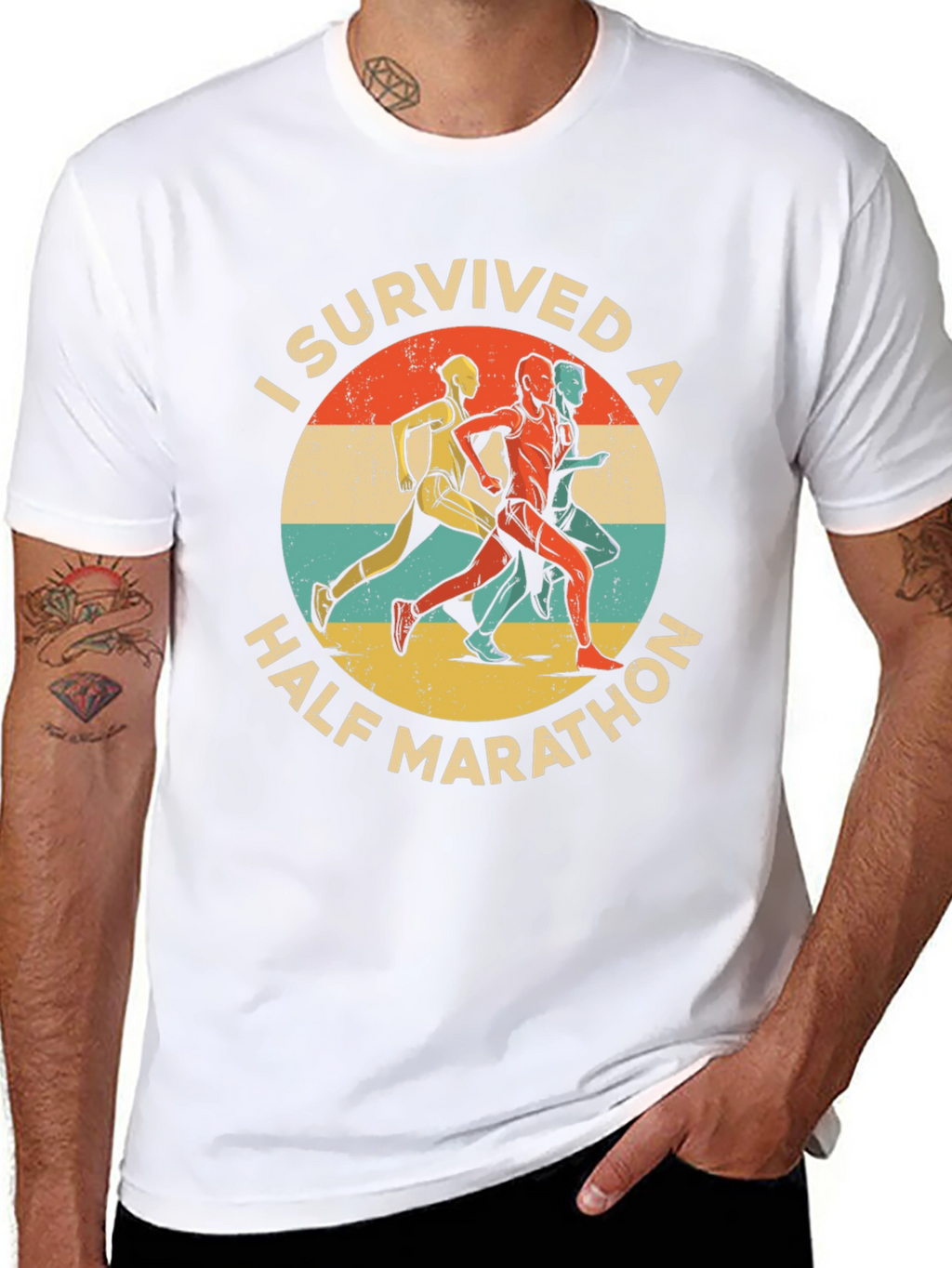 I Survived a Half Marathon Graphic T-Shirt