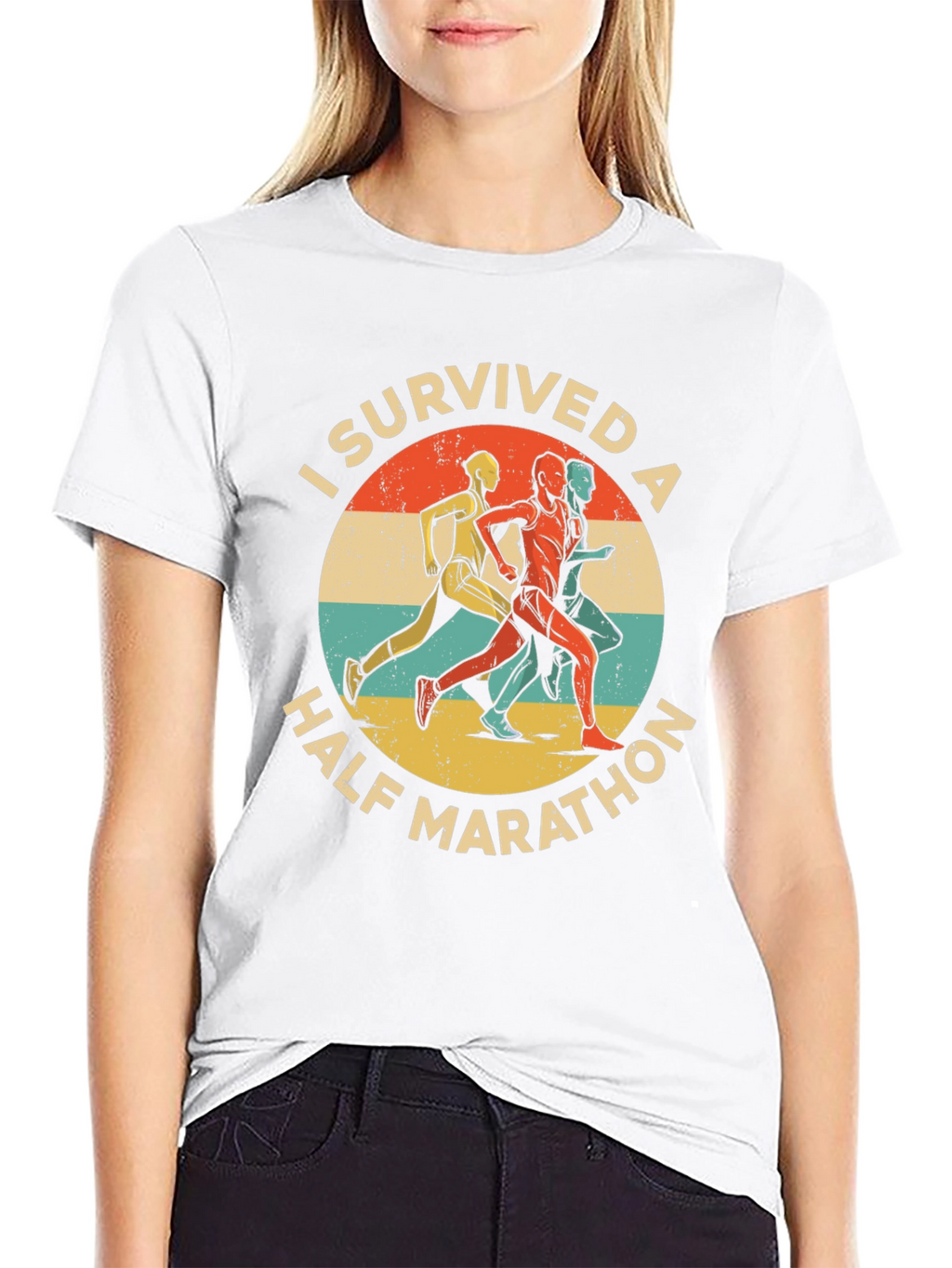 I Survived a Half Marathon Graphic T-Shirt