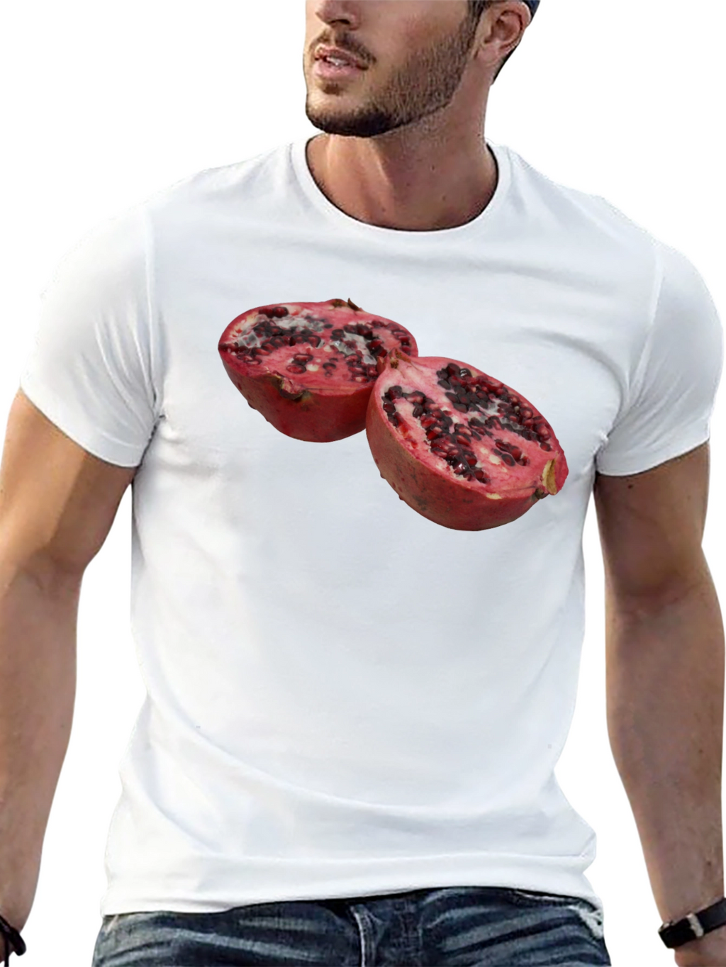 Pomegranate Graphic Black T-Shirt