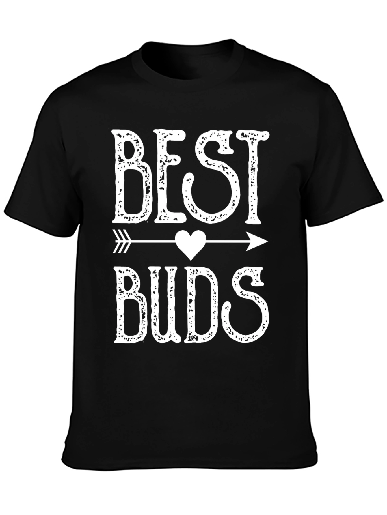 Best Buds Graphic Tee - Black Casual Shirt