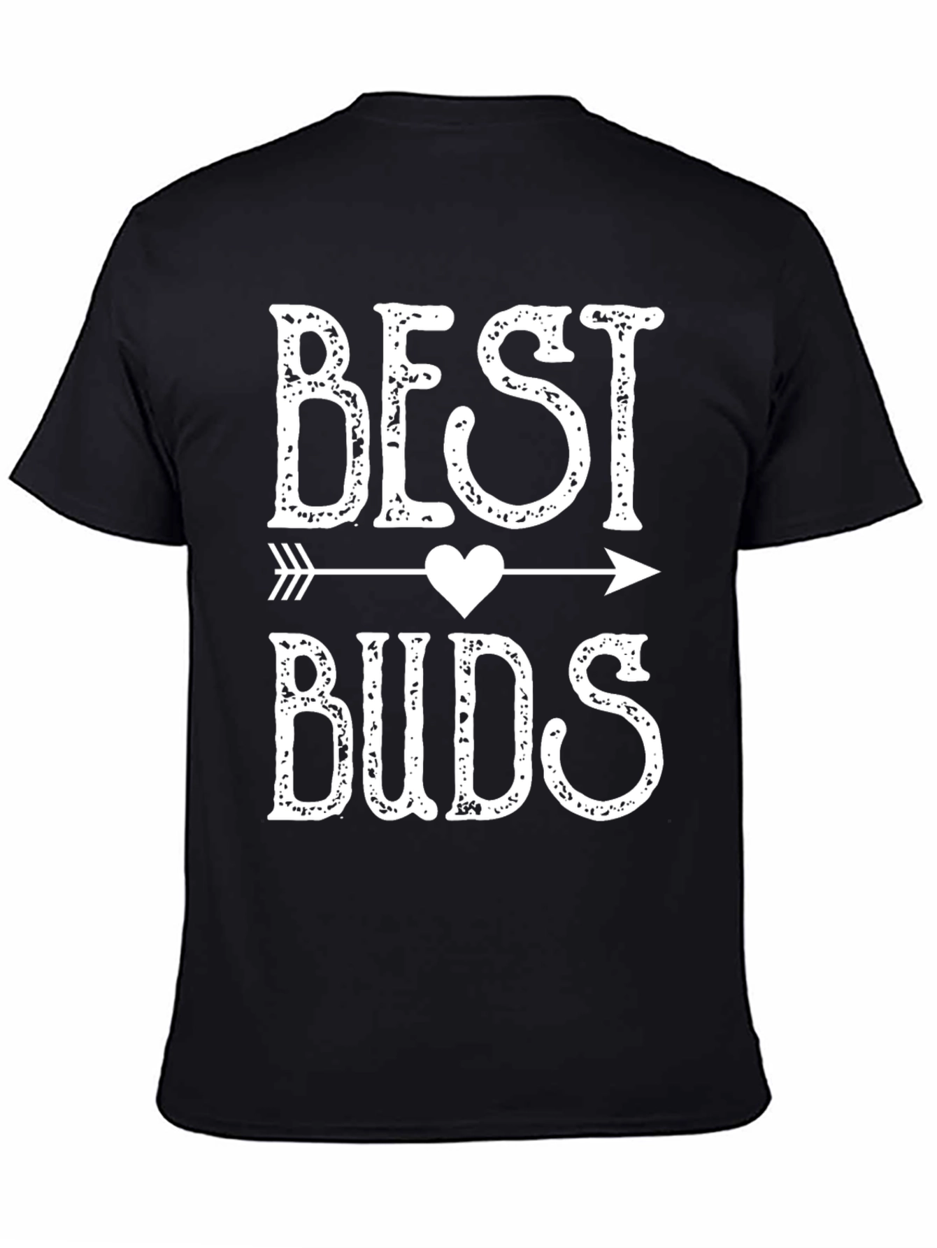 Best Buds Graphic Tee - Black Casual Shirt