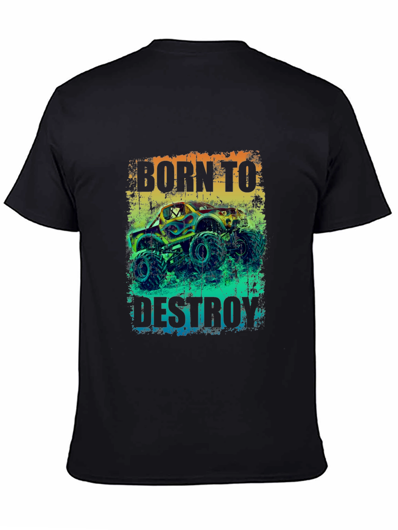 Born to Destroy Monster Truck Graphic Tee