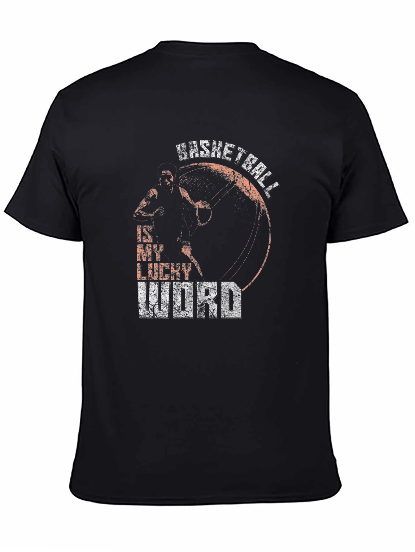 Basketball Is My Lucky Word Graphic T-Shirt