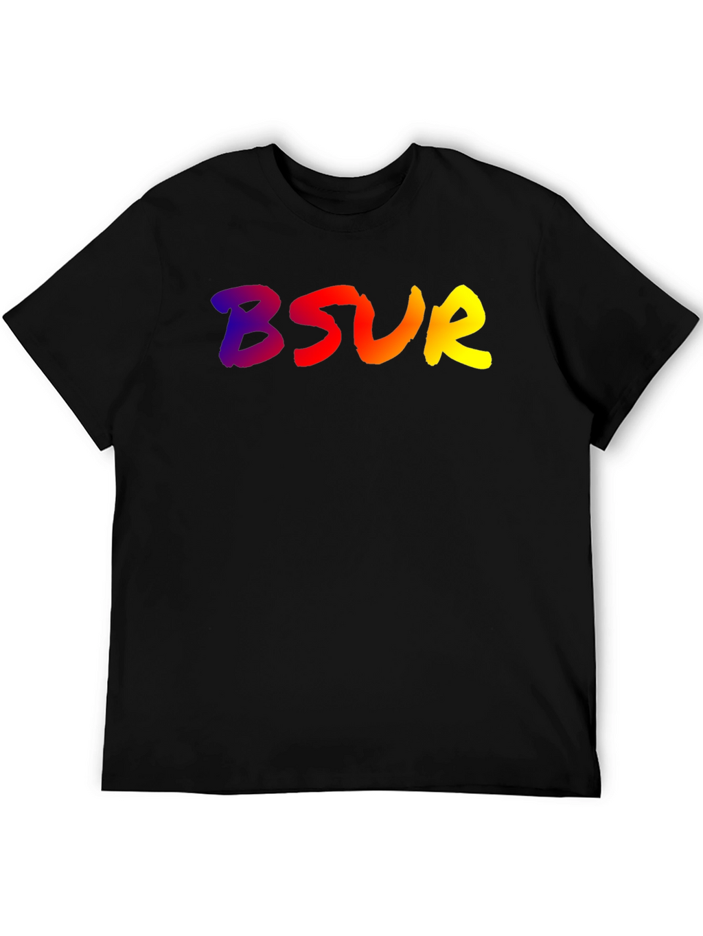 BSUR Gradient Graphic Black Tee
