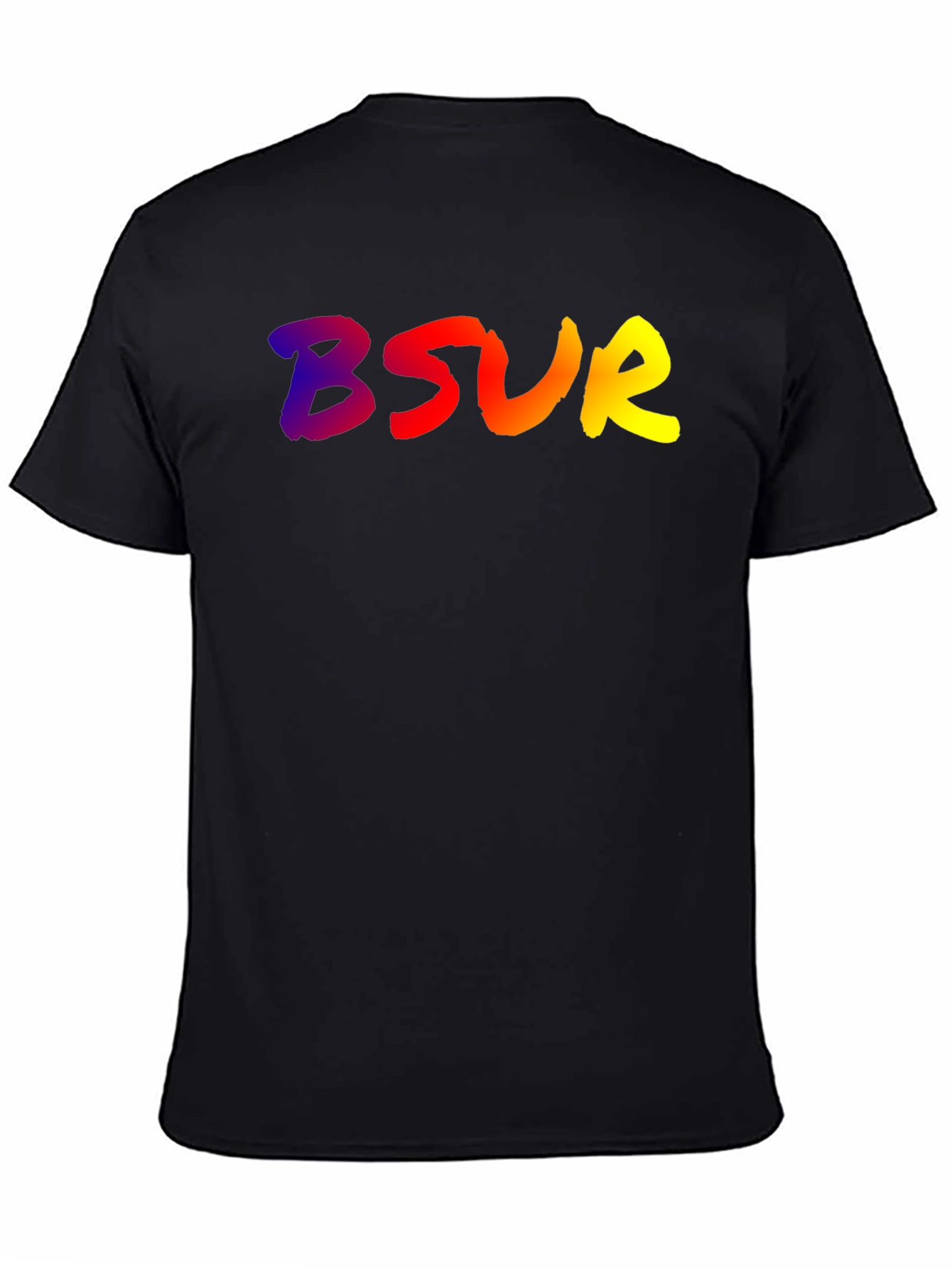BSUR Gradient Graphic Black Tee