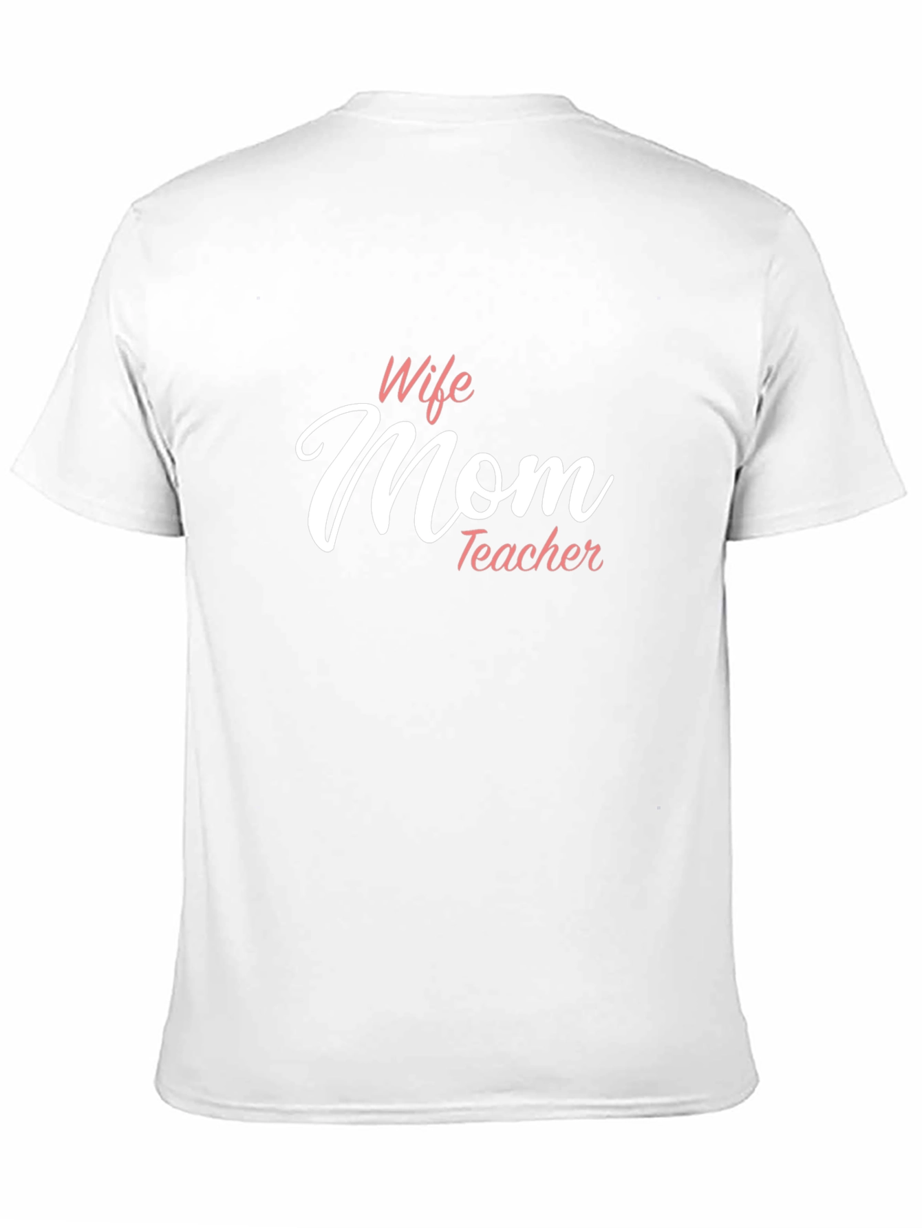 Wife Mom Teacher Graphic Tee - Black