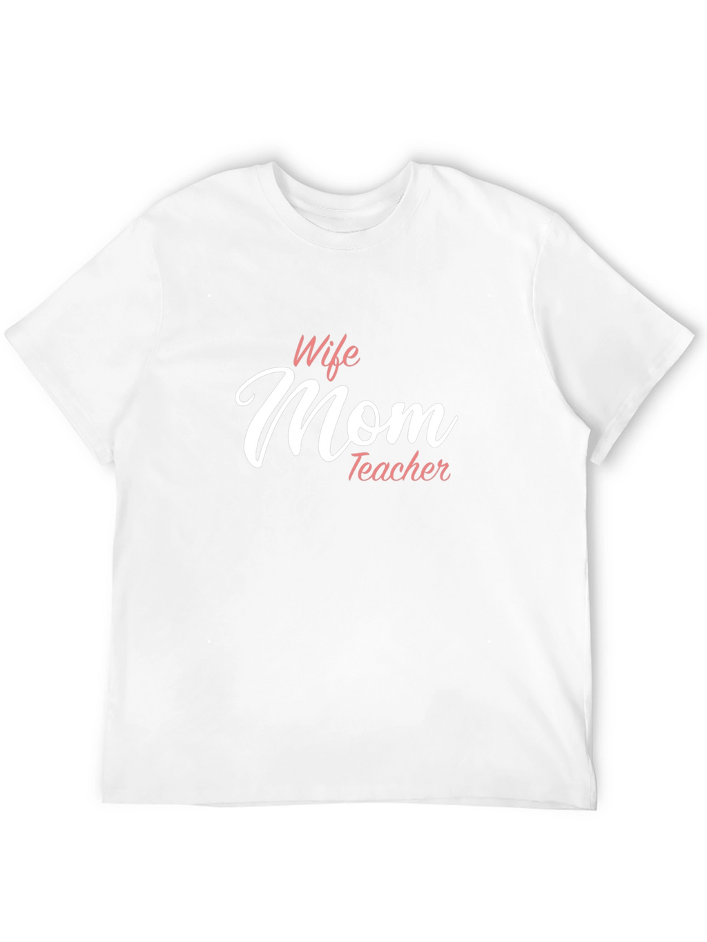 Wife Mom Teacher Graphic Tee - Black