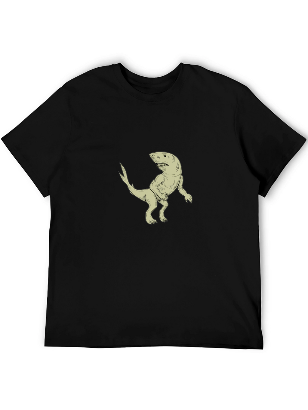 Shark-Rex Hybrid Graphic T-Shirt - Black