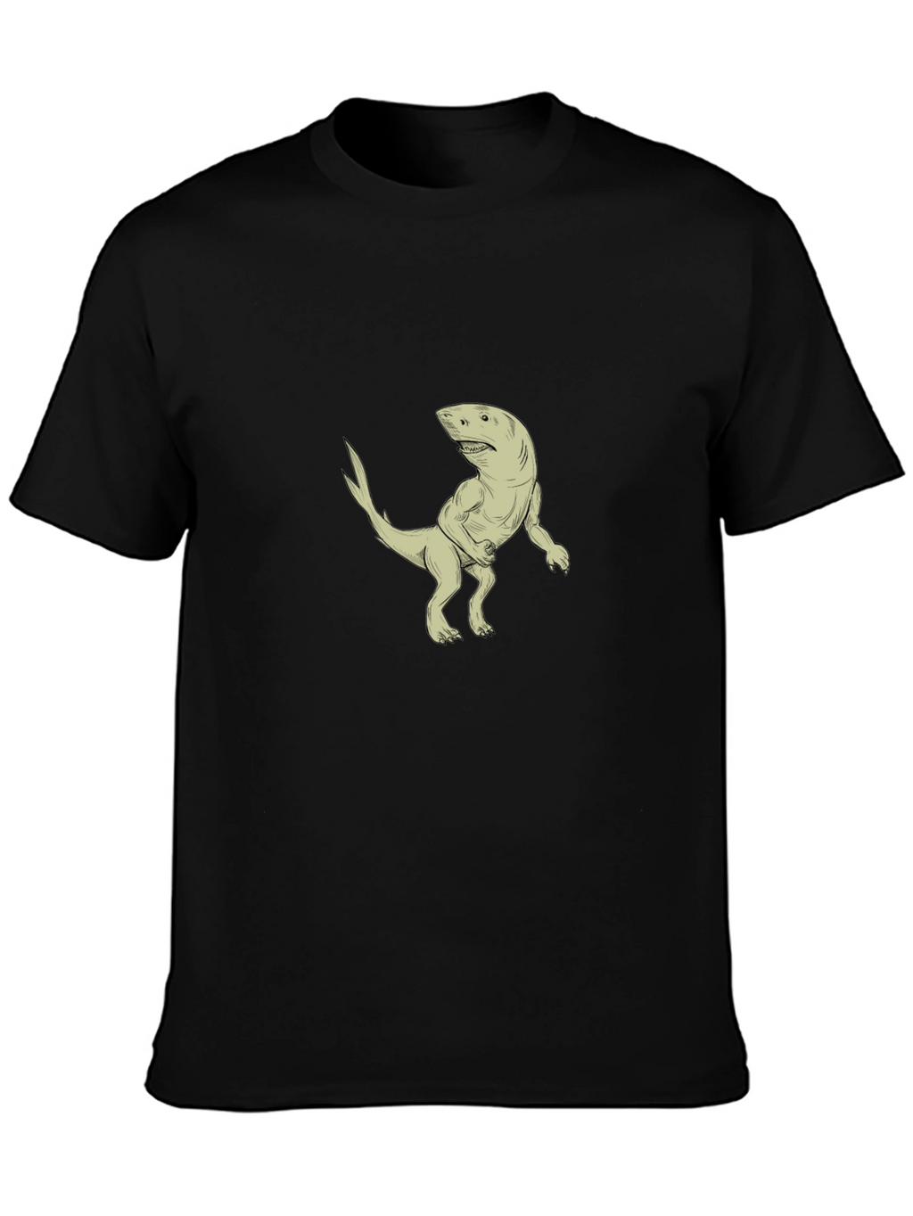 Shark-Rex Hybrid Graphic T-Shirt - Black