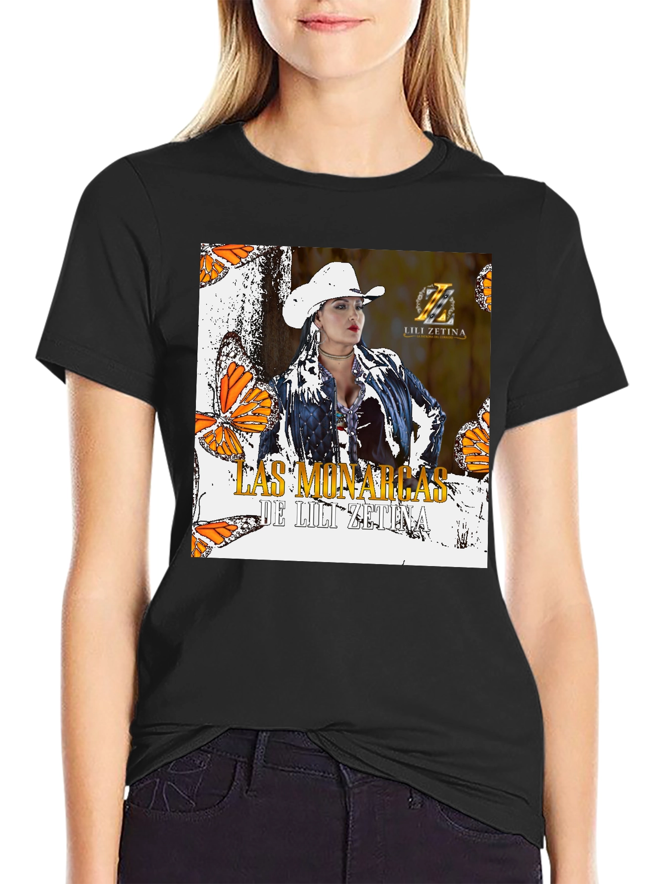 Lili Zetina Graphic T-Shirt - Las Monarcas Design