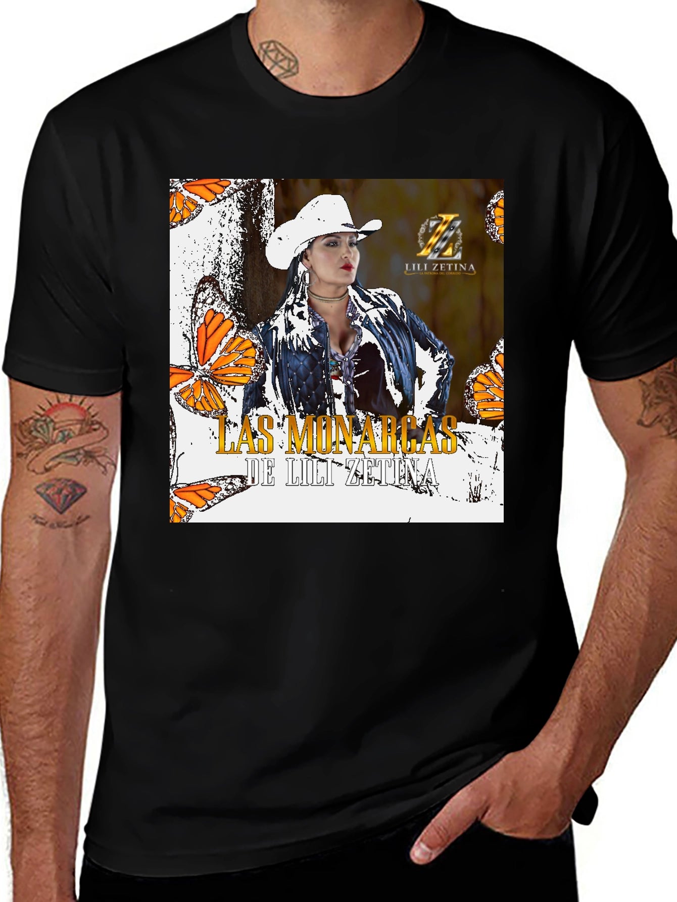 Lili Zetina Graphic T-Shirt - Las Monarcas Design