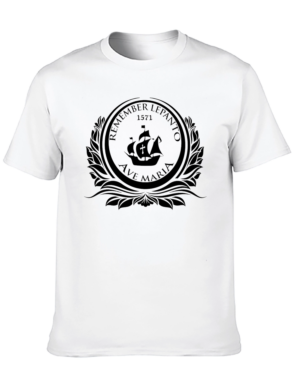 Lepanto 1571 Ship T-Shirt - Black