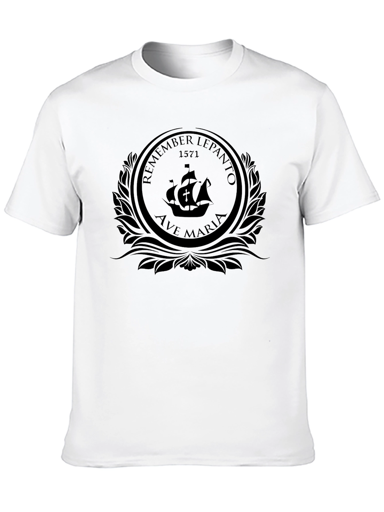 Lepanto 1571 Ship T-Shirt - Black