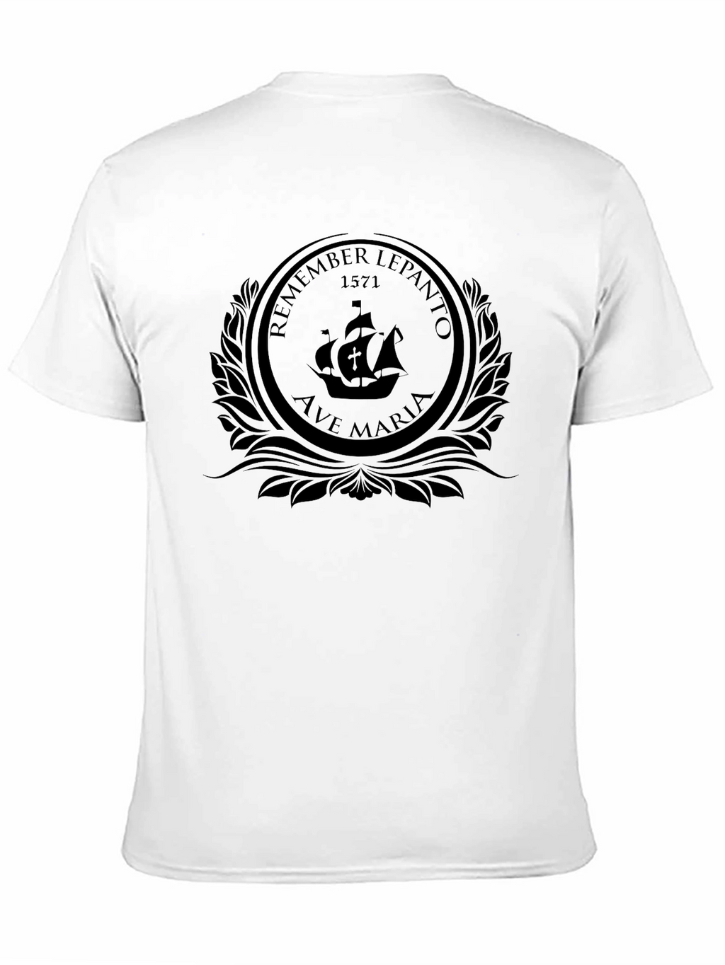 Lepanto 1571 Ship T-Shirt - Black