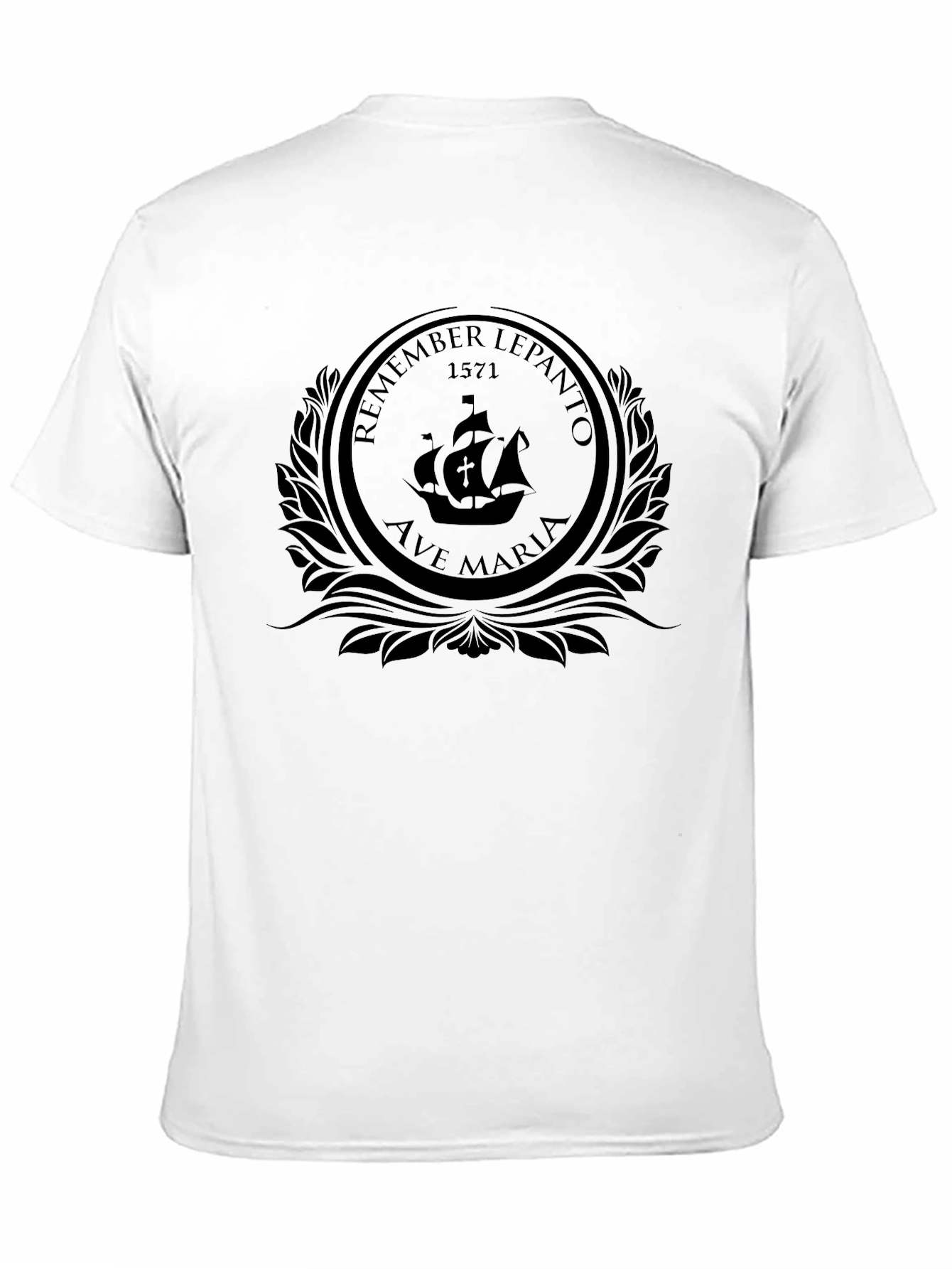 Lepanto 1571 Ship T-Shirt - Black