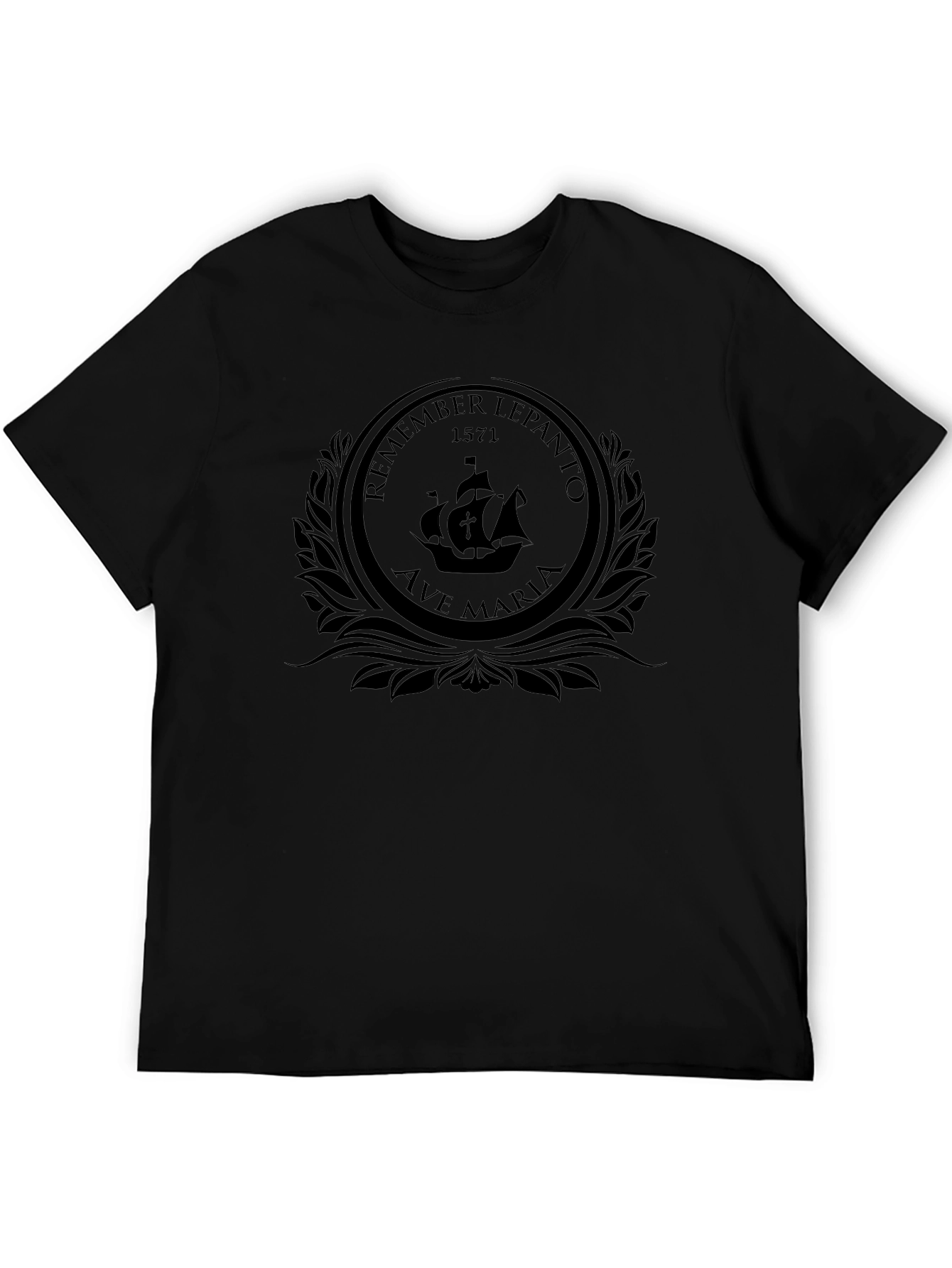 Lepanto 1571 Ship T-Shirt - Black