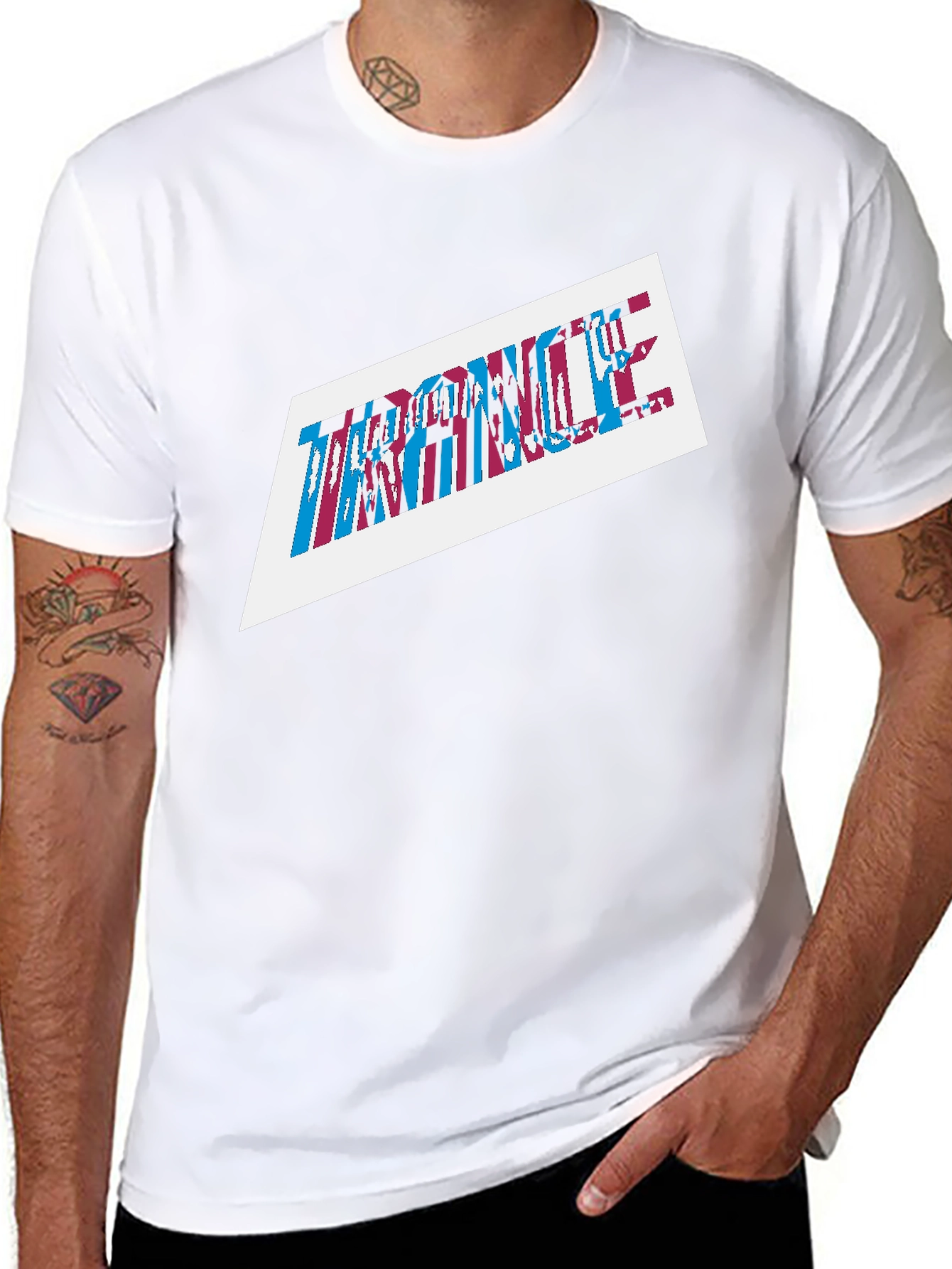 Trance Graphic Print Mens Black T-Shirt