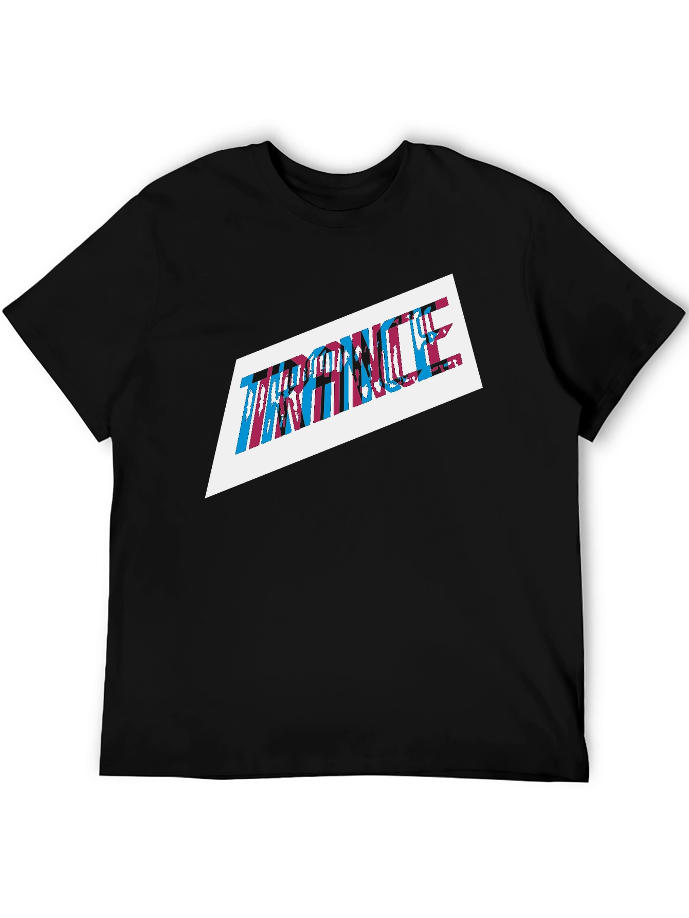 Trance Graphic Print Mens Black T-Shirt