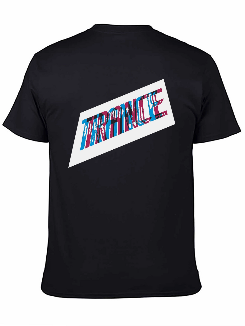 Trance Graphic Print Mens Black T-Shirt