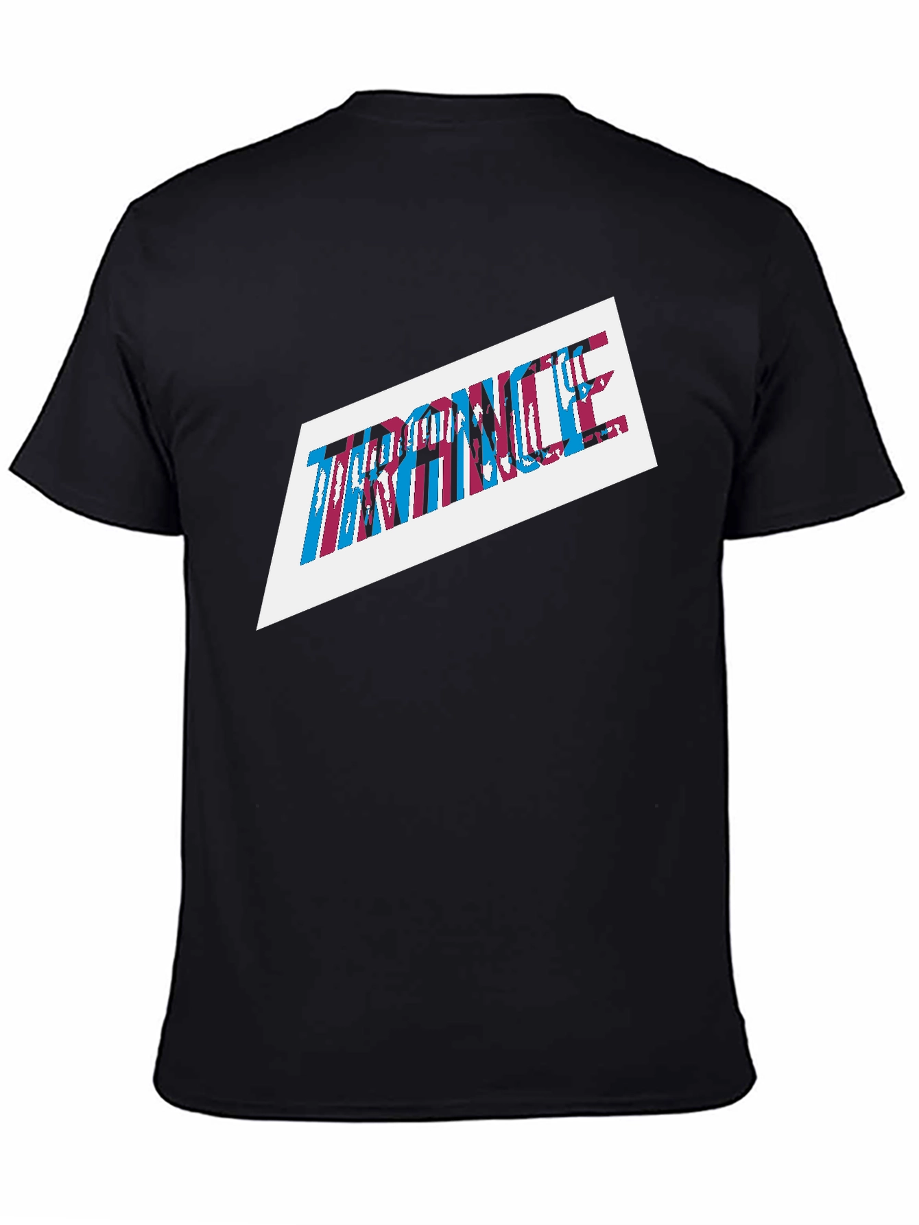 Trance Graphic Print Mens Black T-Shirt