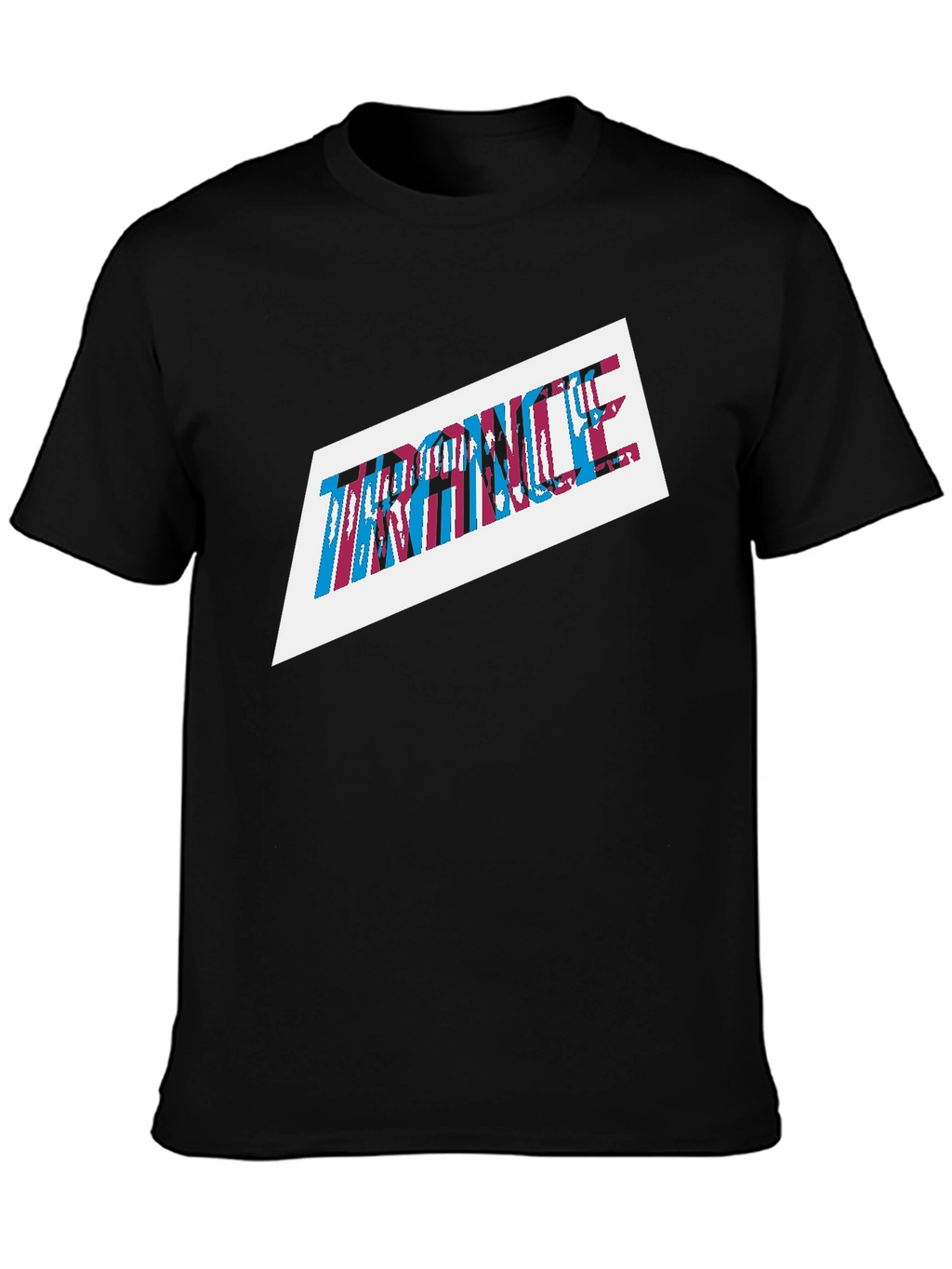 Trance Graphic Print Mens Black T-Shirt