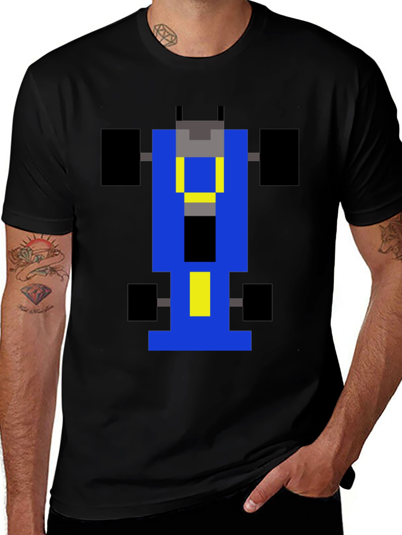 Retro Racing T-Shirt - Pixelated Grand Prix Design