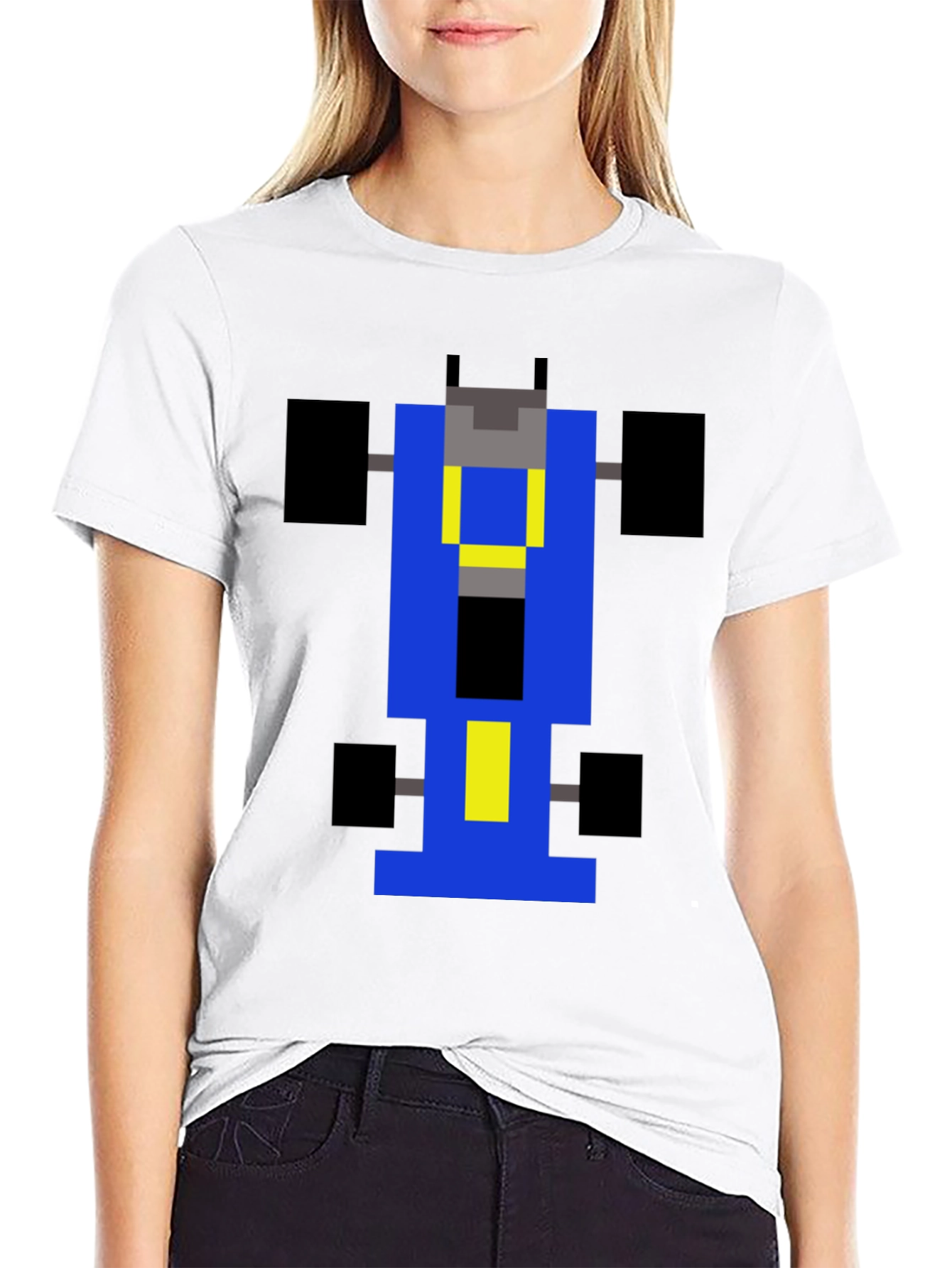 Retro Racing T-Shirt - Pixelated Grand Prix Design