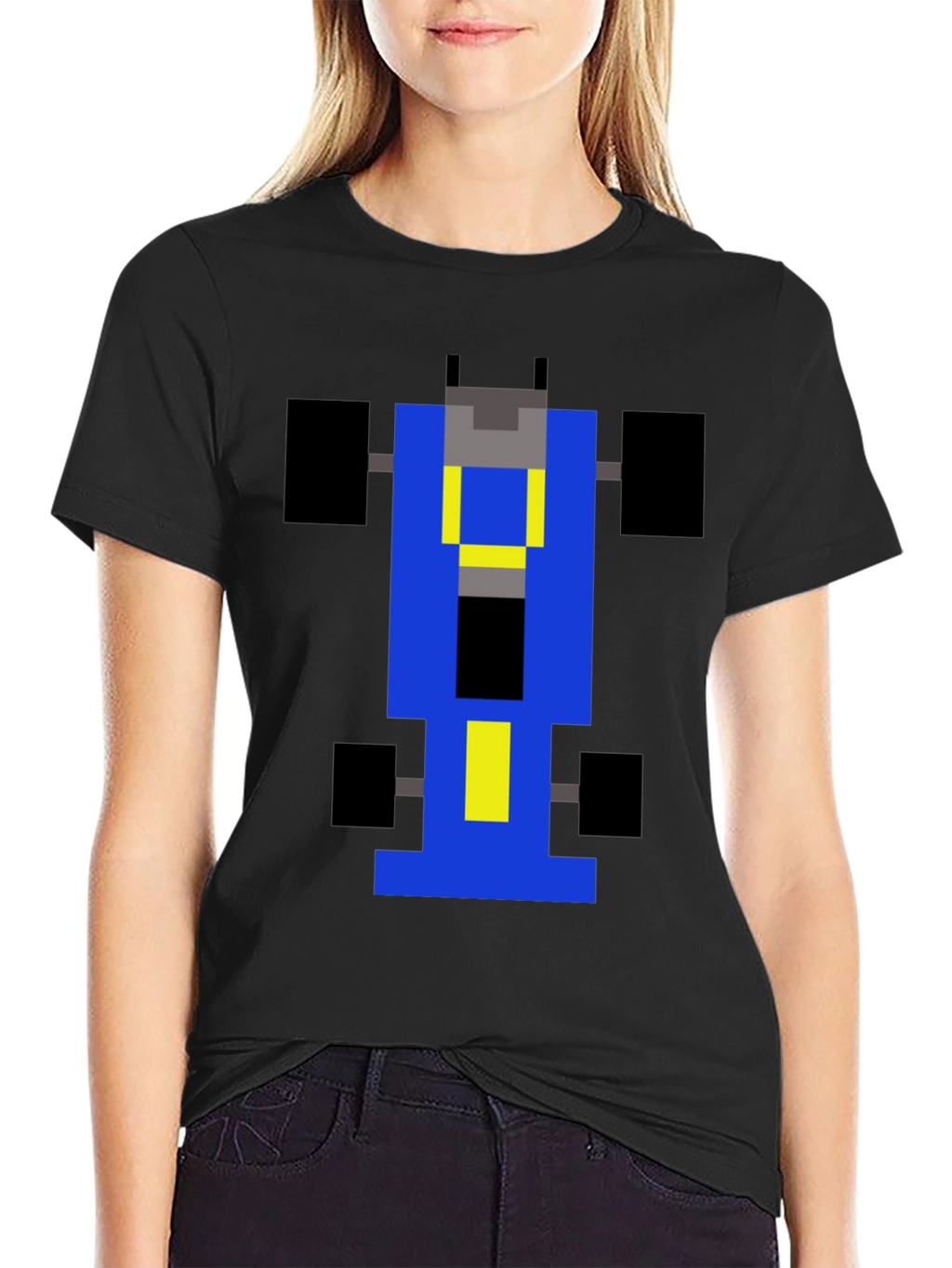 Retro Racing T-Shirt - Pixelated Grand Prix Design